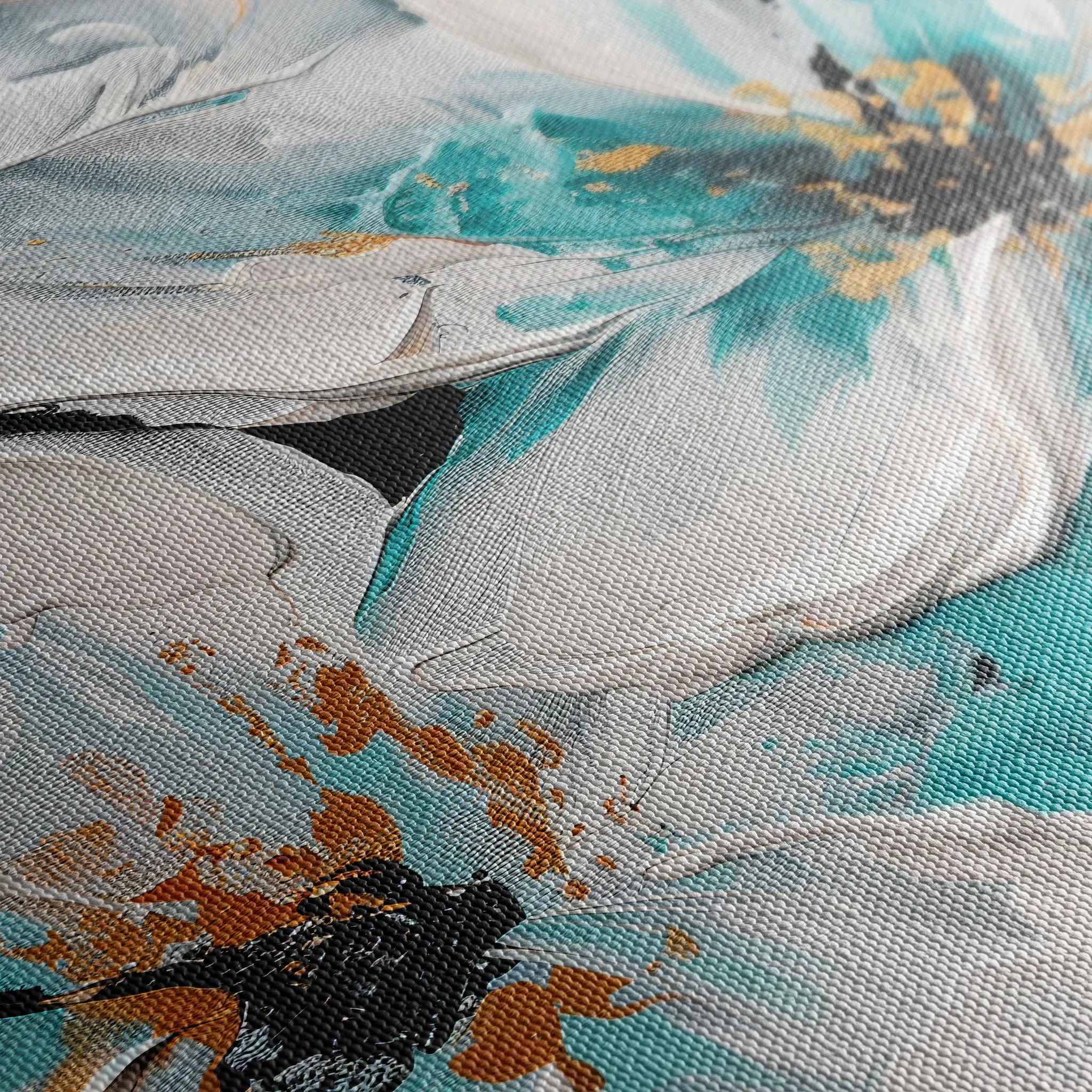 Floral 365 Canvas Art 18" x 24" / 45 x 60 cm / Black