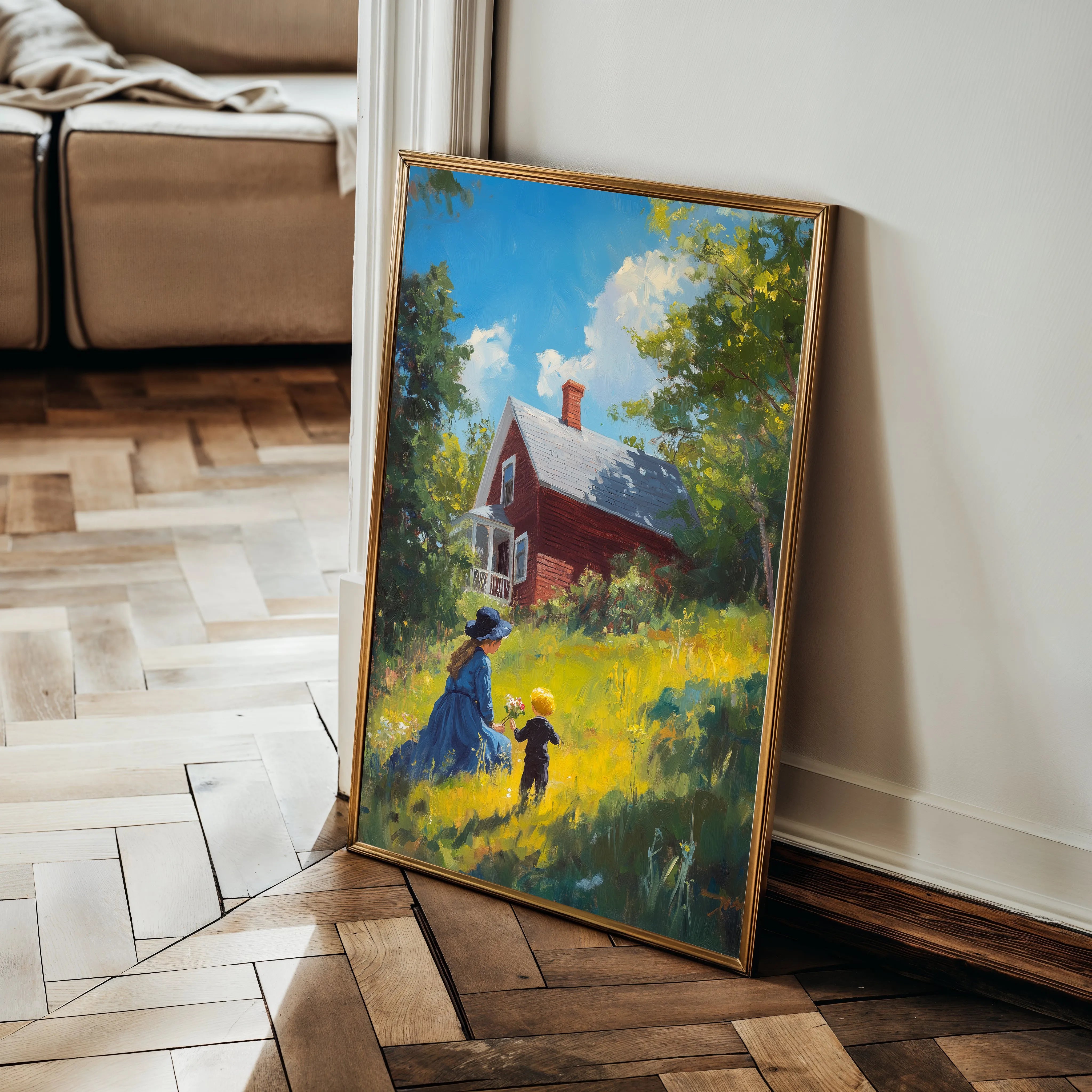 Landscape 366 Canvas Art 18" x 24" / 45 x 60 cm / Black