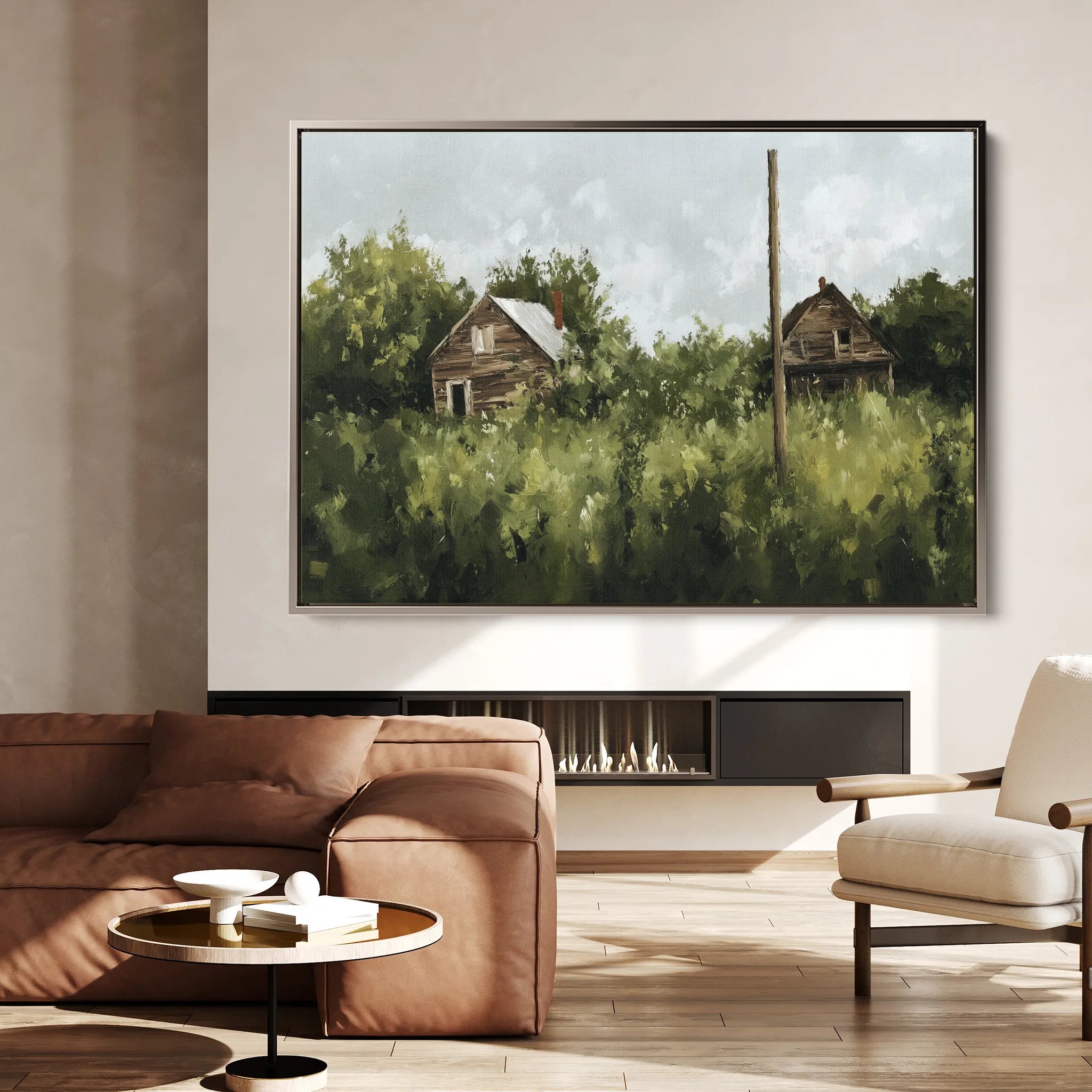 Landscape 368 Canvas Art 18" x 24" / 45 x 60 cm / Black