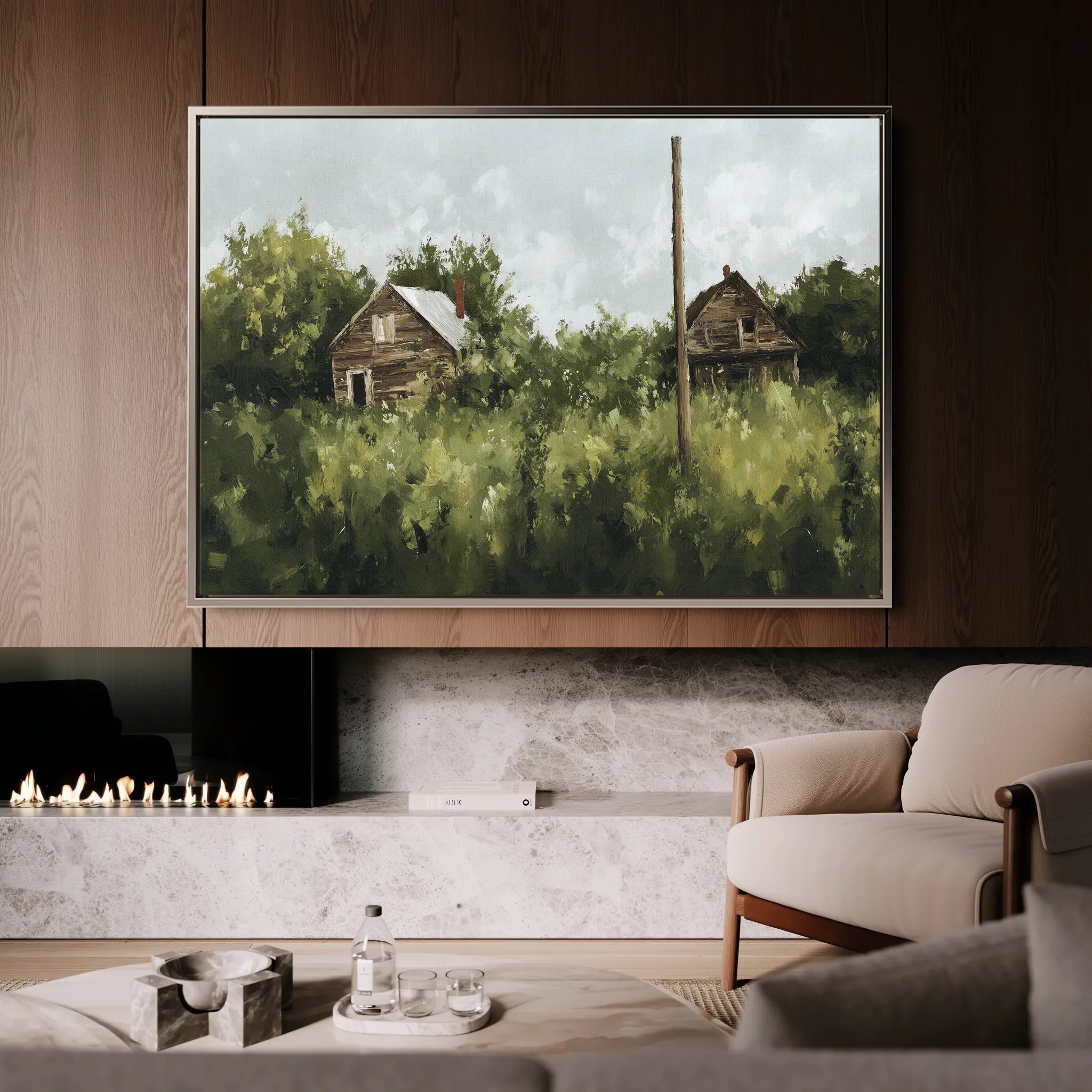 Landscape 368 Canvas Art 18" x 24" / 45 x 60 cm / Black