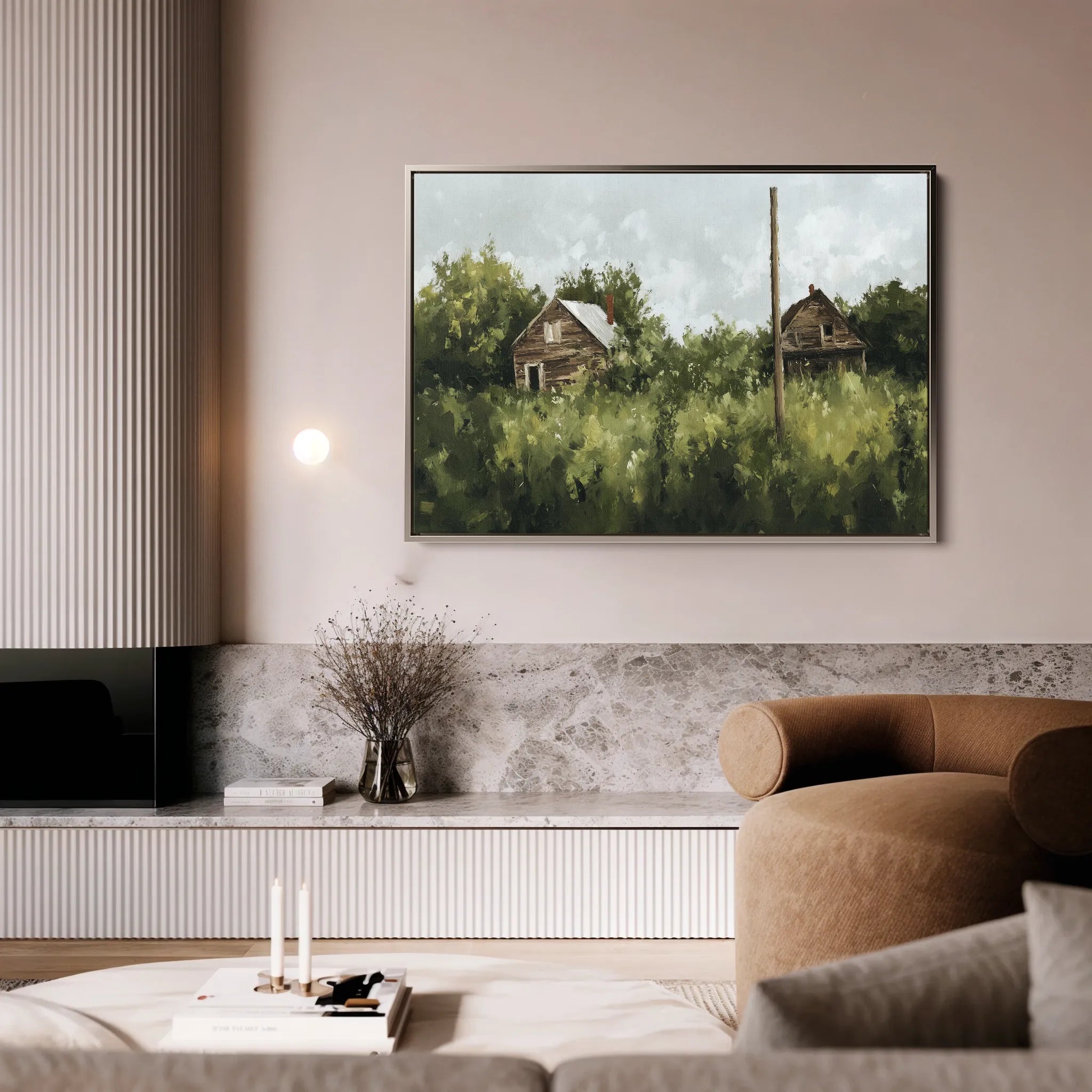 Landscape 368 Canvas Art 18" x 24" / 45 x 60 cm / Black