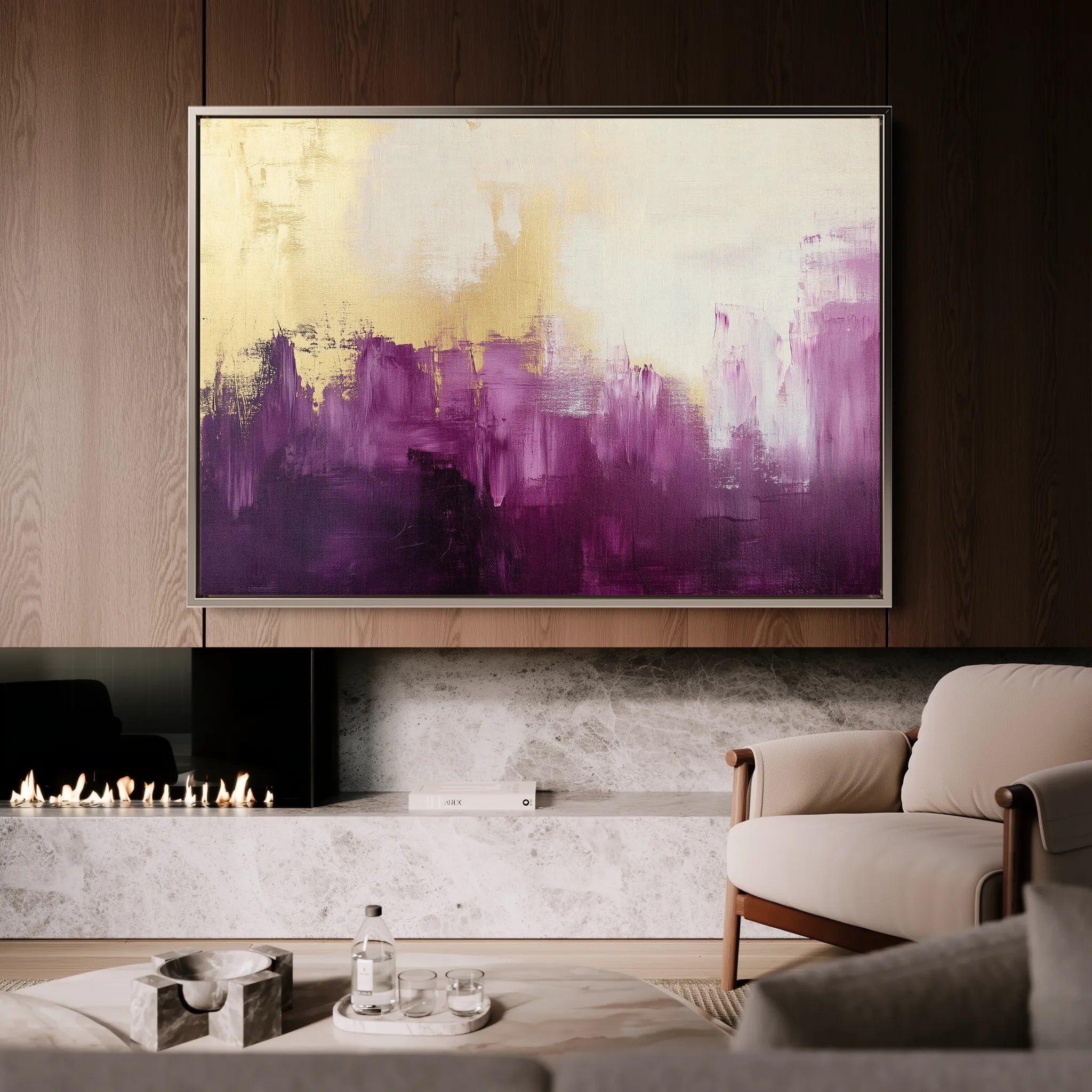 Abstract 369 Canvas Art 18" x 24" / 45 x 60 cm / Black