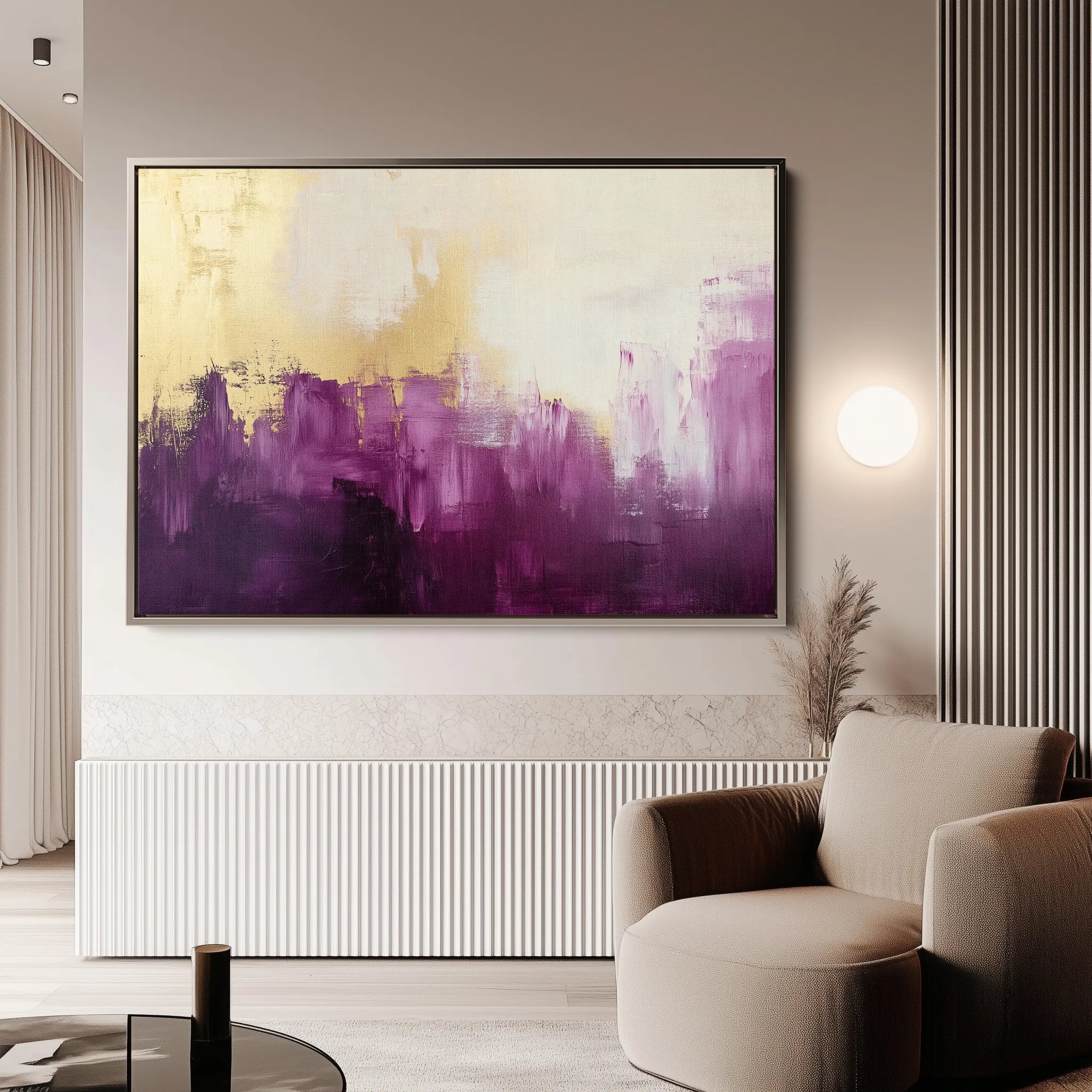 Abstract 369 Canvas Art 18" x 24" / 45 x 60 cm / Black