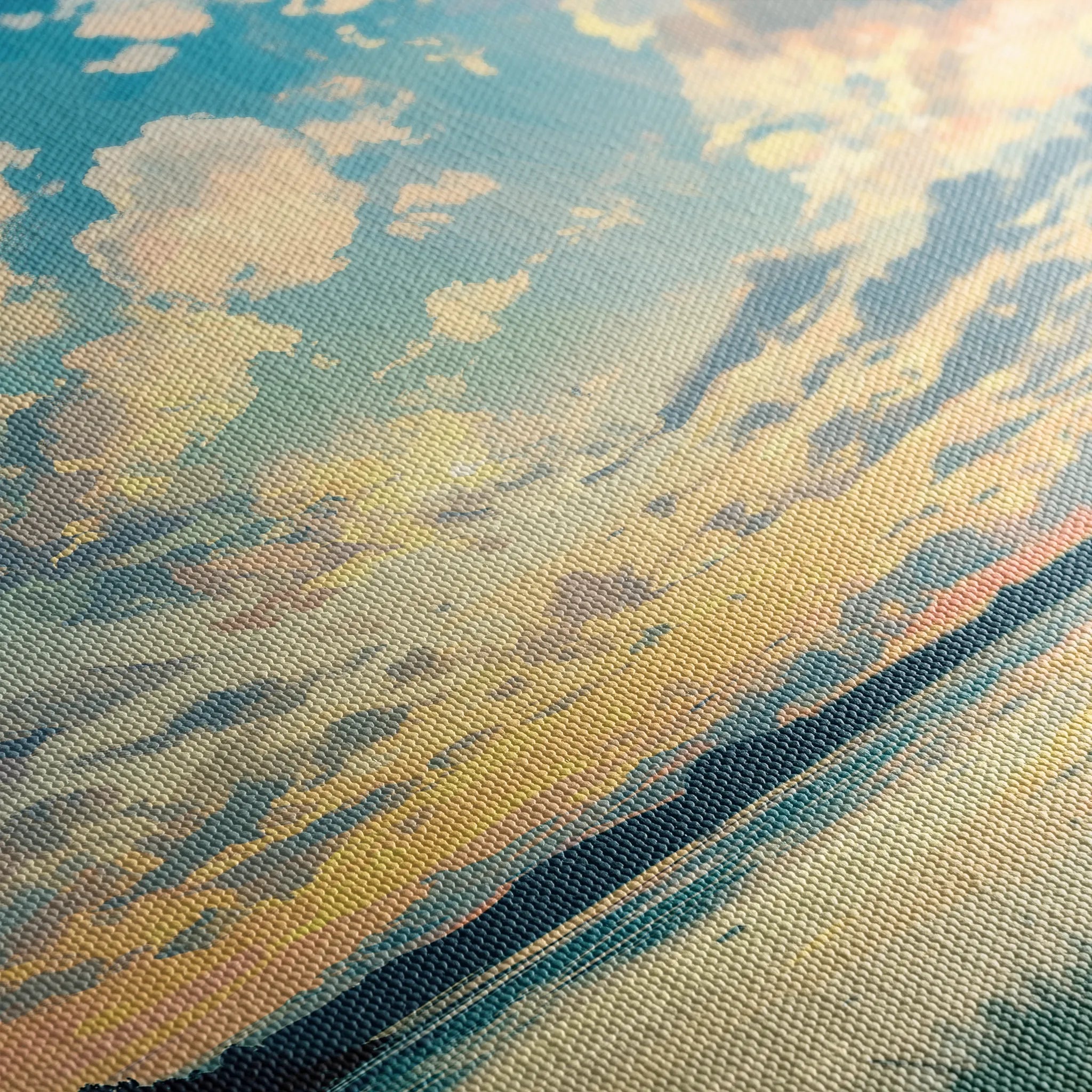 Landscape 369 Canvas Art 18" x 24" / 45 x 60 cm / Black