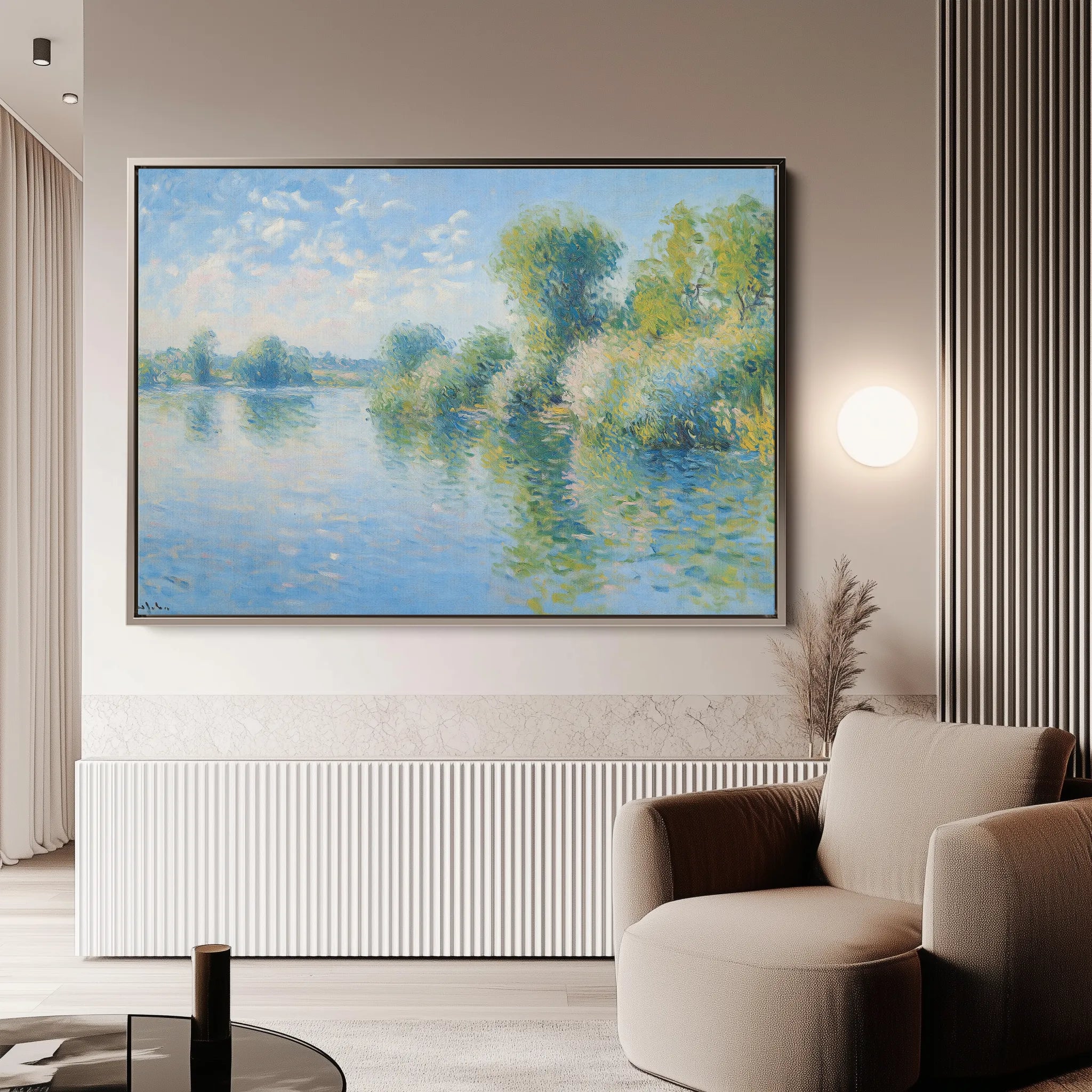 Landscape 370 Canvas Art 18" x 24" / 45 x 60 cm / Black