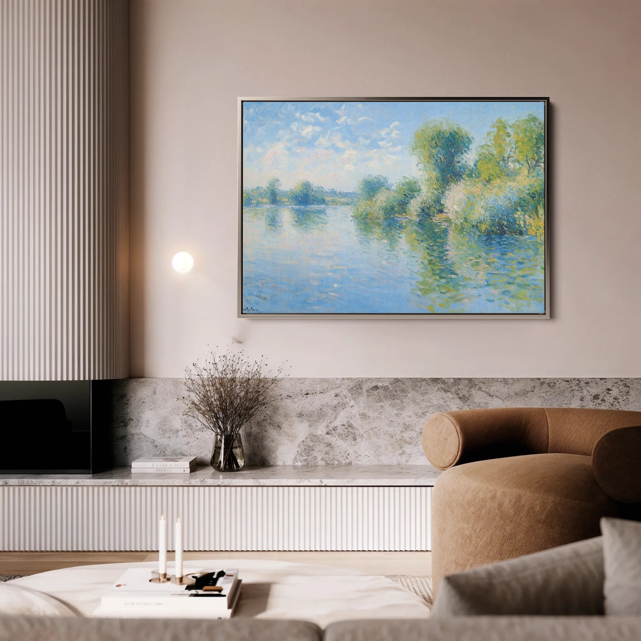 Landscape 370 Canvas Art 18" x 24" / 45 x 60 cm / Black
