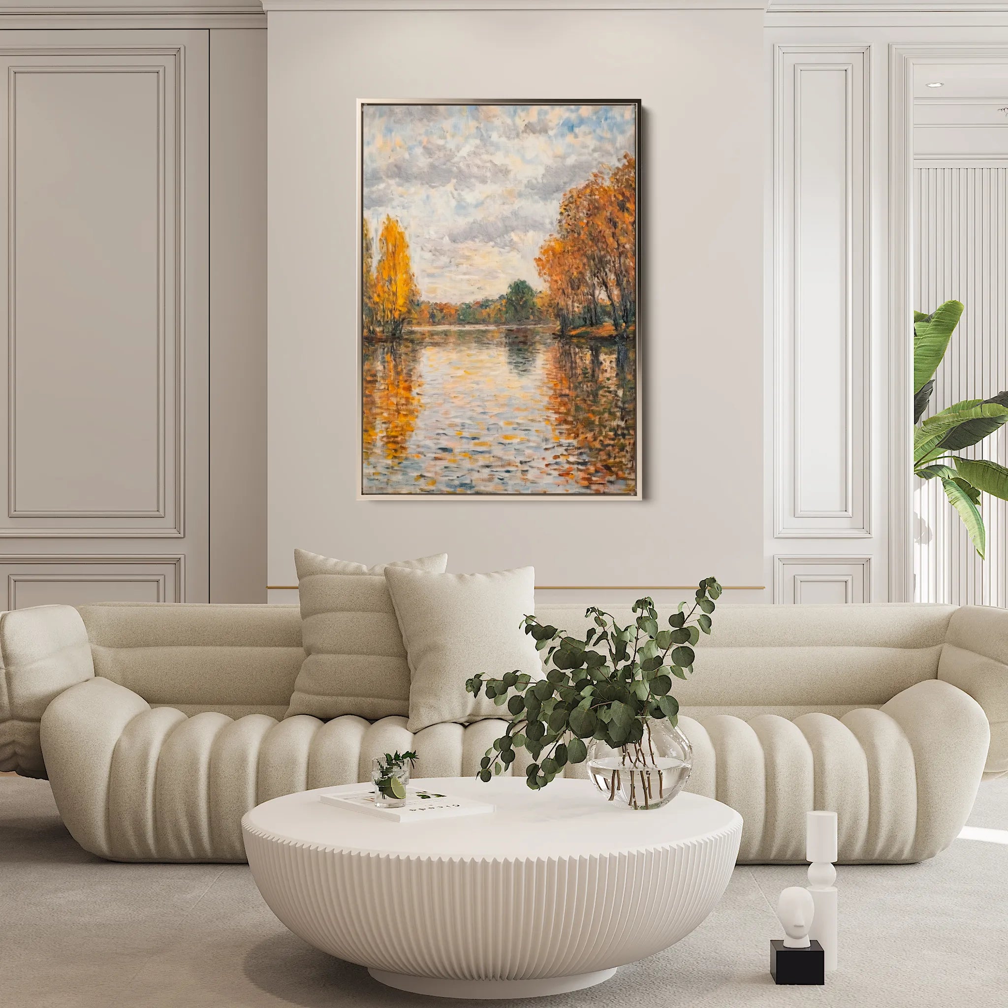 Landscape 372 Canvas Art 18" x 24" / 45 x 60 cm / Black
