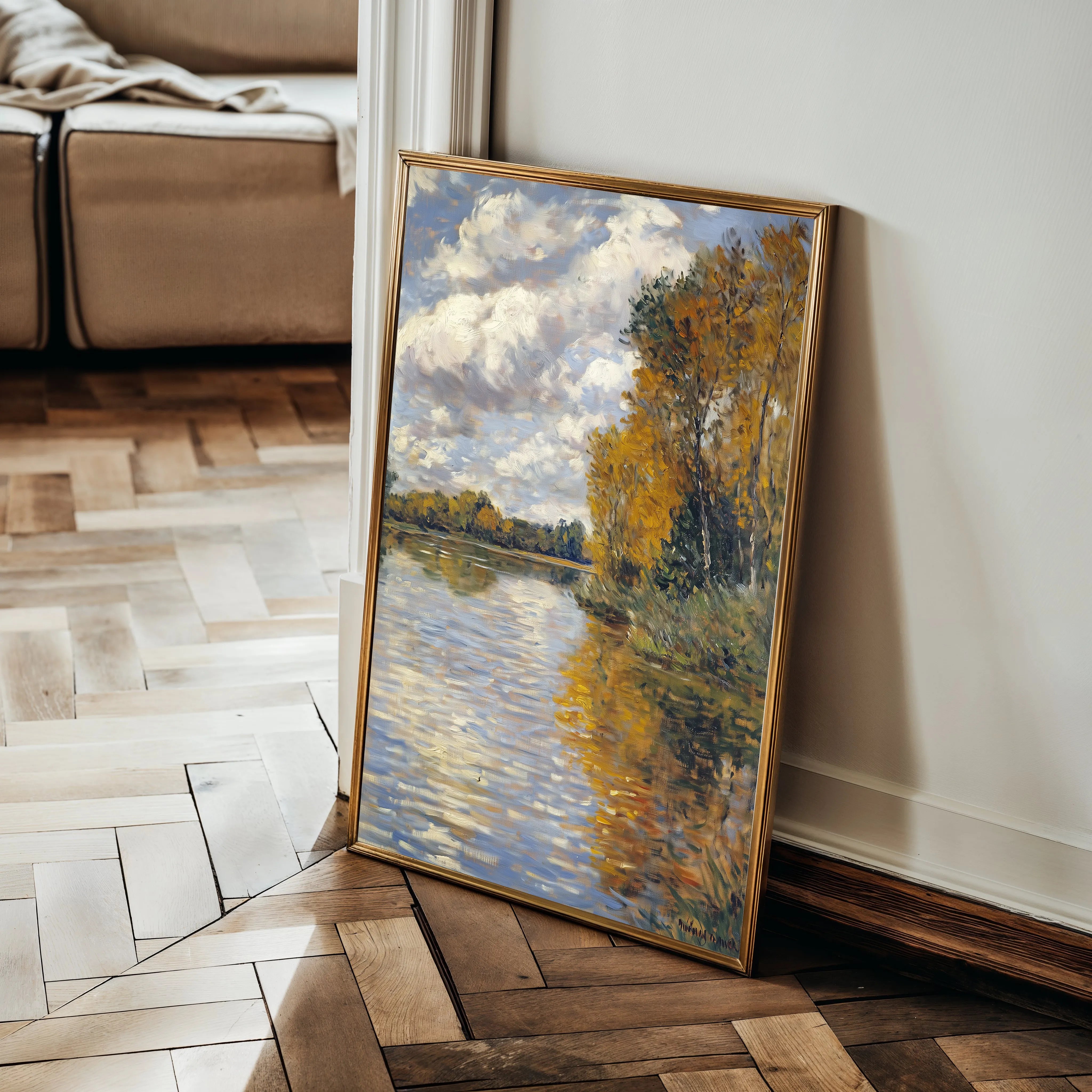 Landscape 373 Canvas Art 18" x 24" / 45 x 60 cm / Black