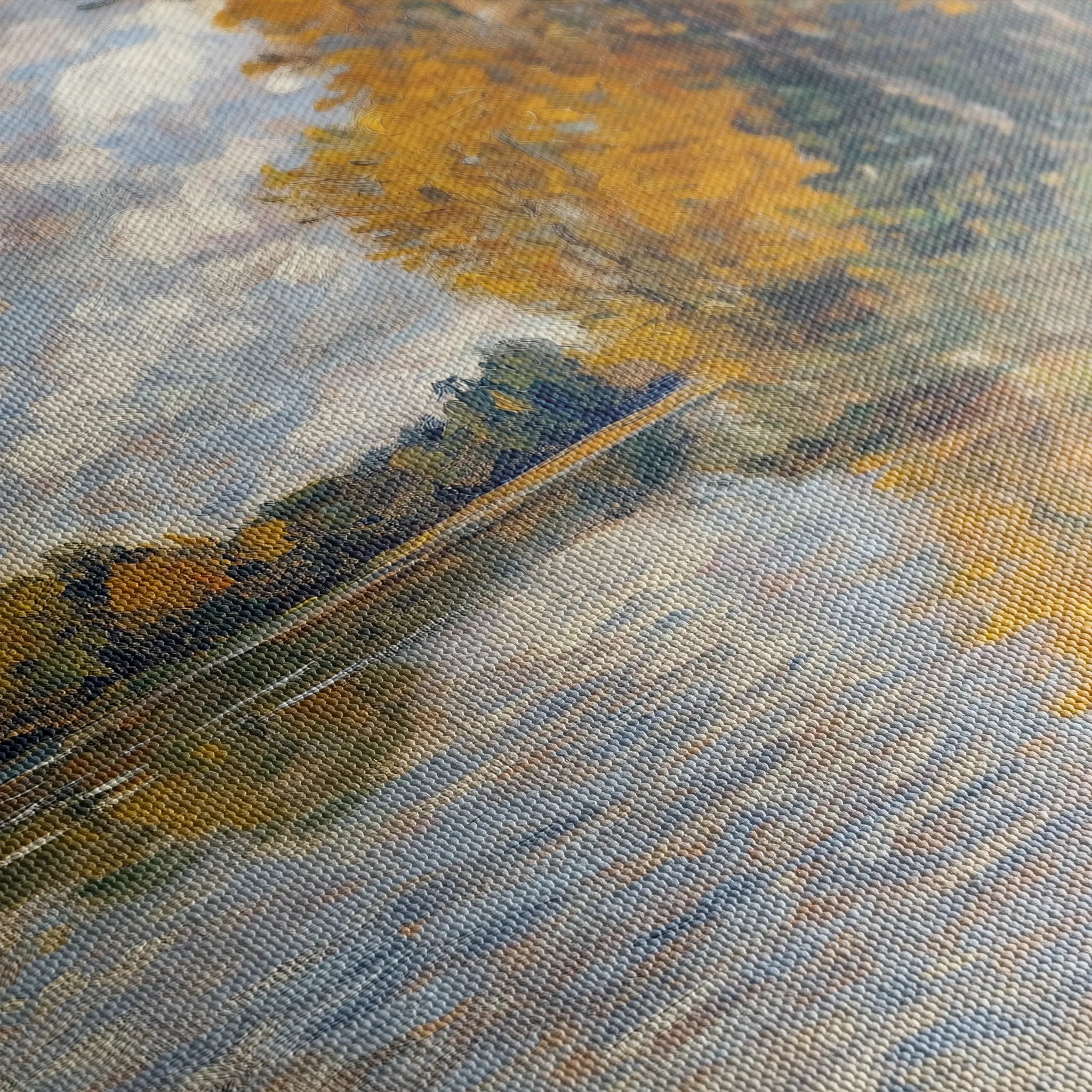 Landscape 373 Canvas Art 18" x 24" / 45 x 60 cm / Black
