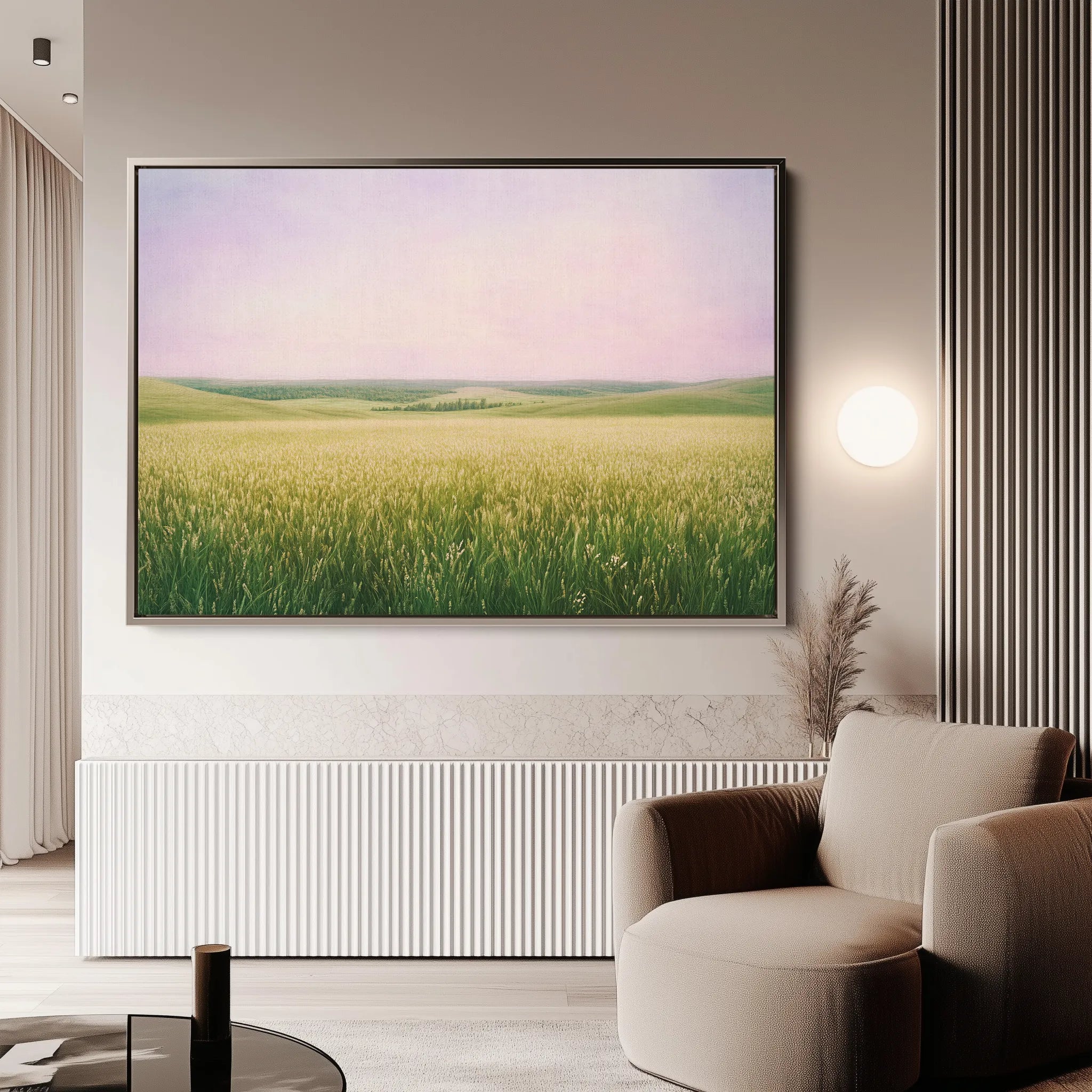 Landscape 374 Canvas Art 18" x 24" / 45 x 60 cm / Black