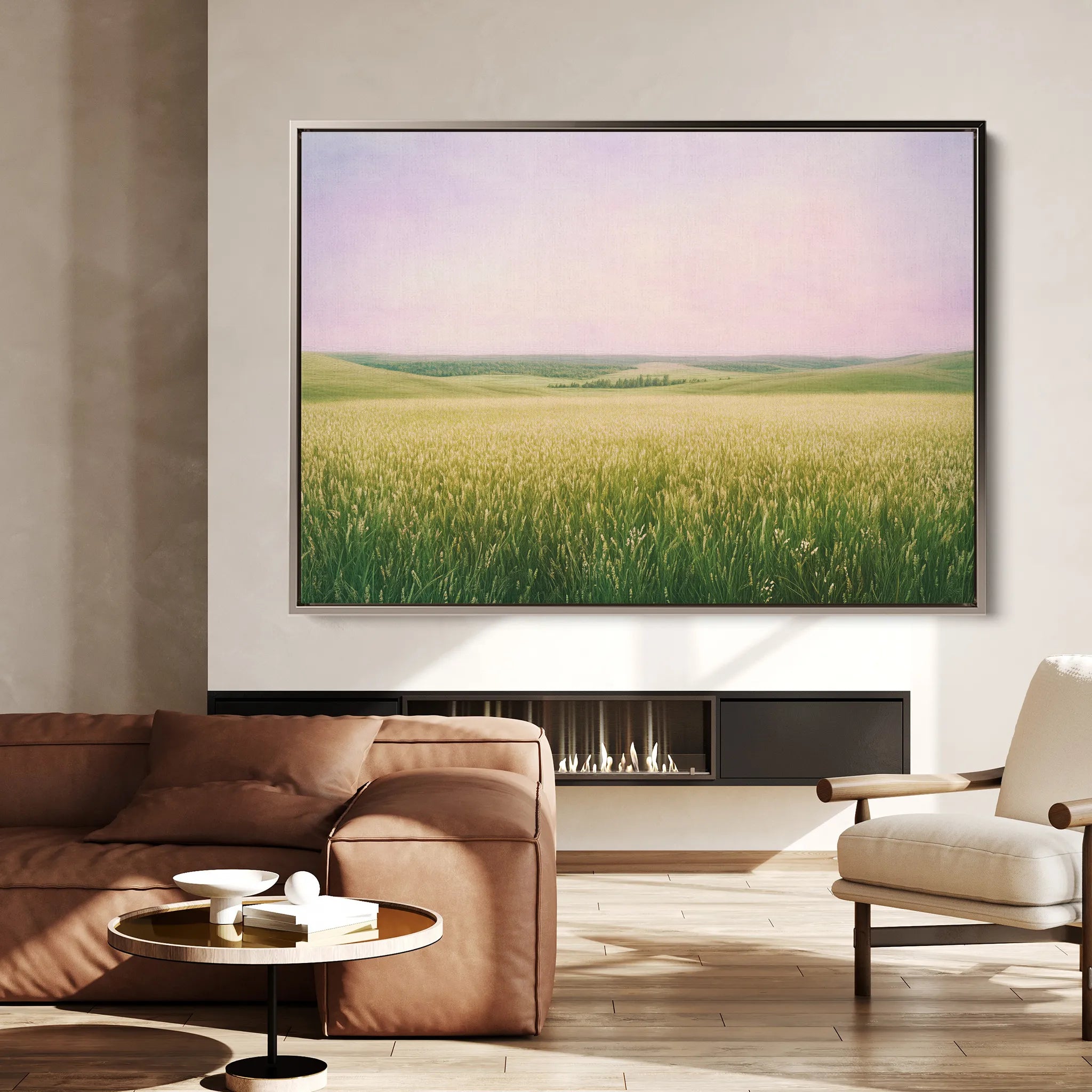 Landscape 374 Canvas Art 18" x 24" / 45 x 60 cm / Black