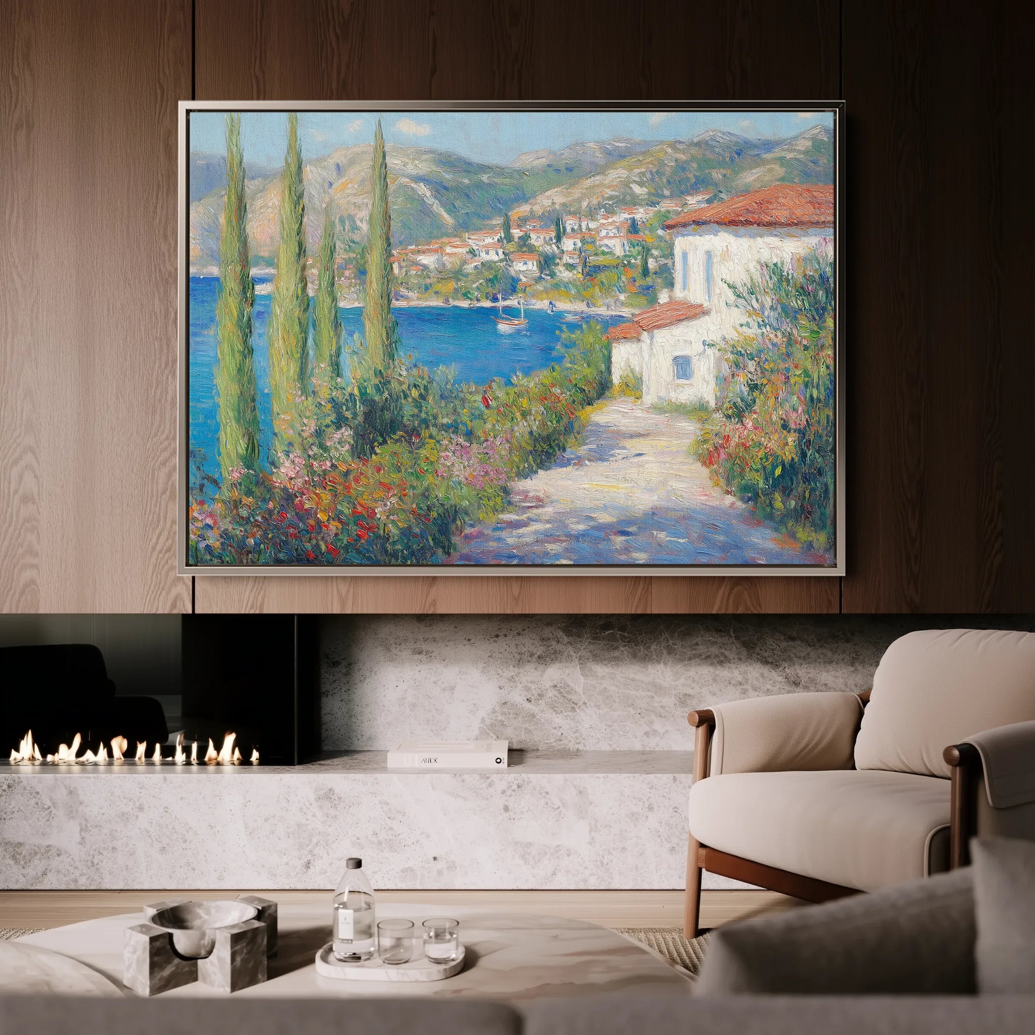 Landscape 375 Canvas Art 18" x 24" / 45 x 60 cm / Black