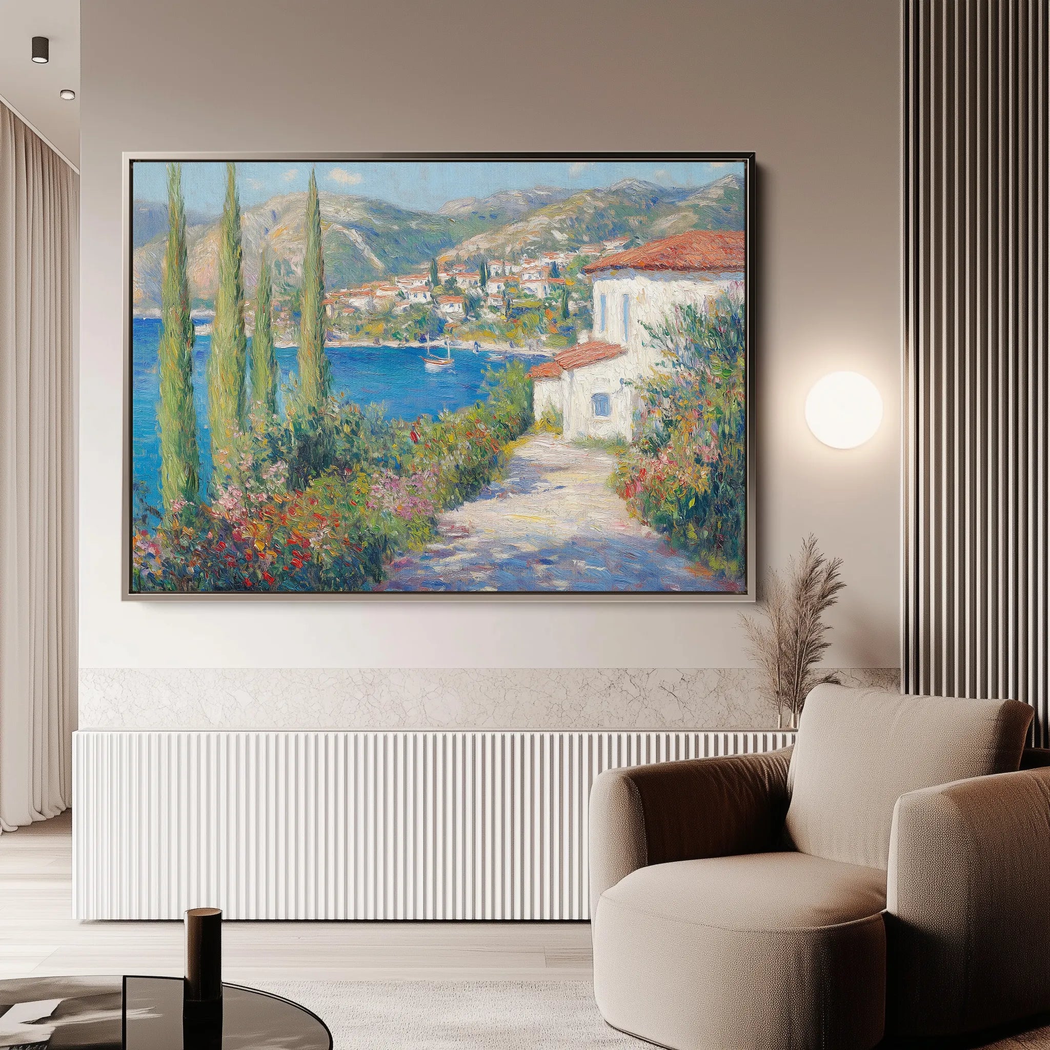 Landscape 375 Canvas Art 18" x 24" / 45 x 60 cm / Black
