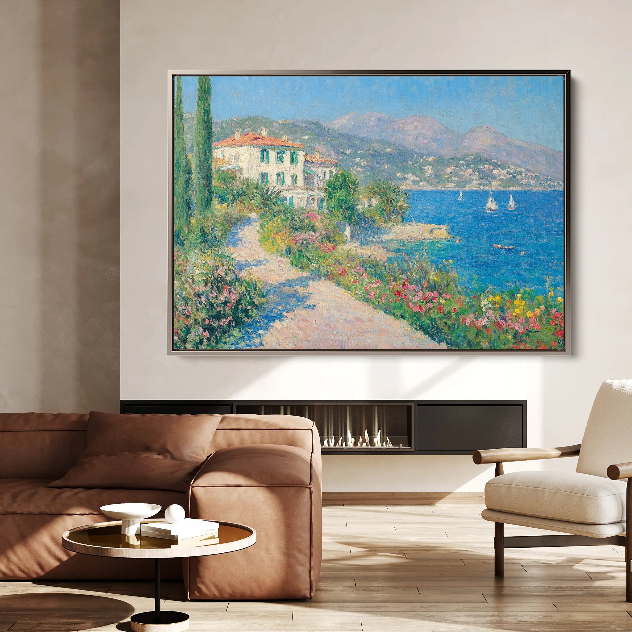 Landscape 376 Canvas Art 18" x 24" / 45 x 60 cm / Black