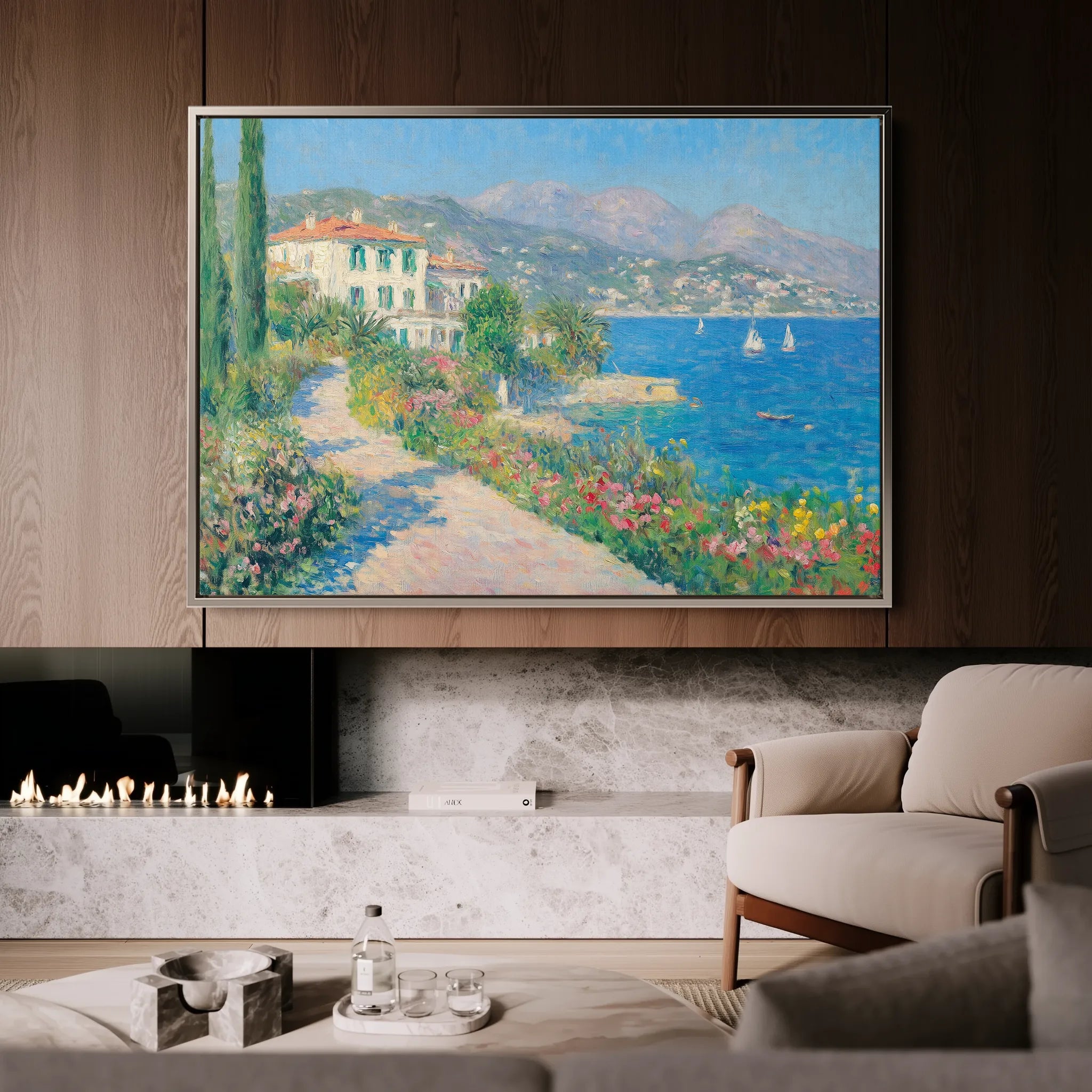 Landscape 376 Canvas Art 18" x 24" / 45 x 60 cm / Black