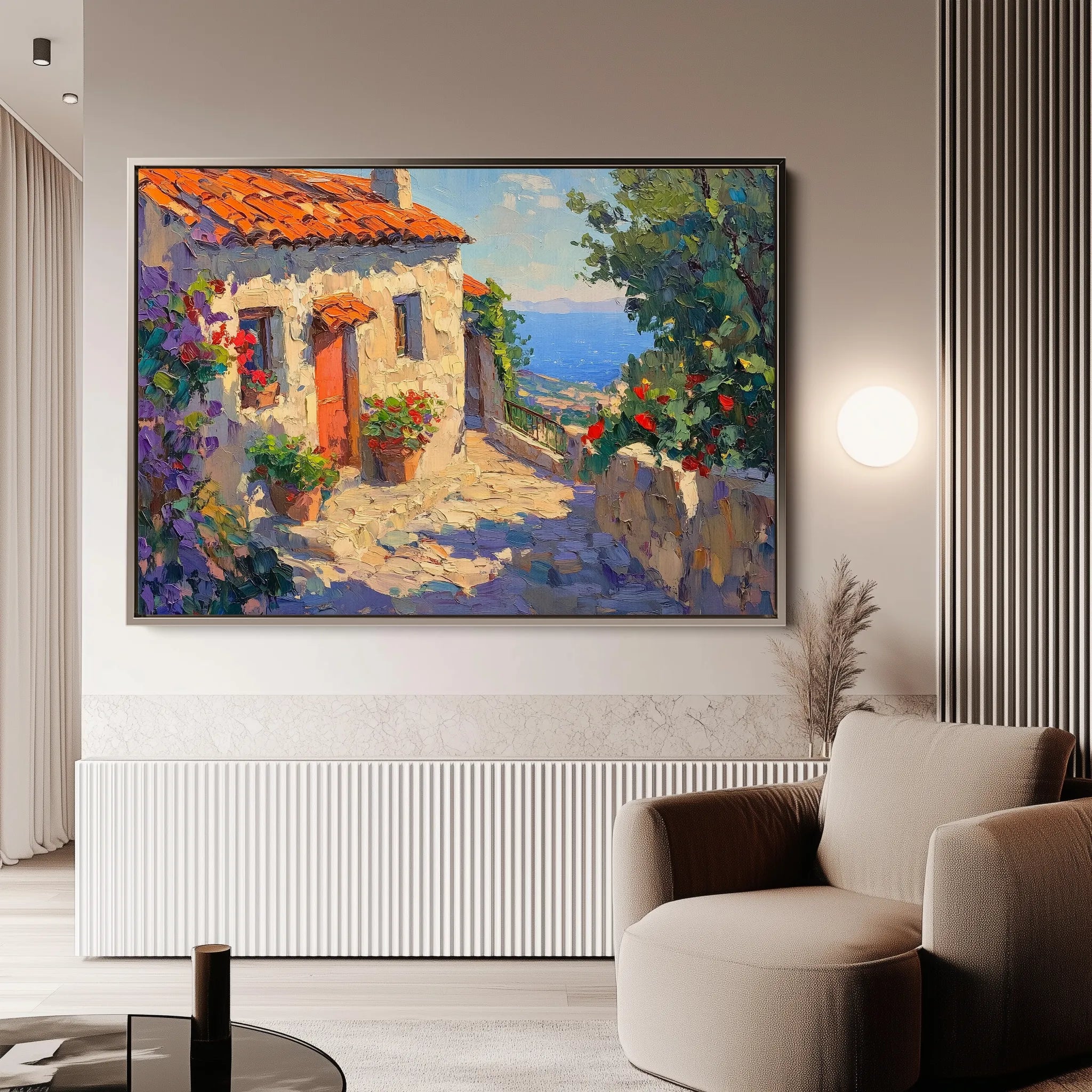Landscape 377 Canvas Art 18" x 24" / 45 x 60 cm / Black