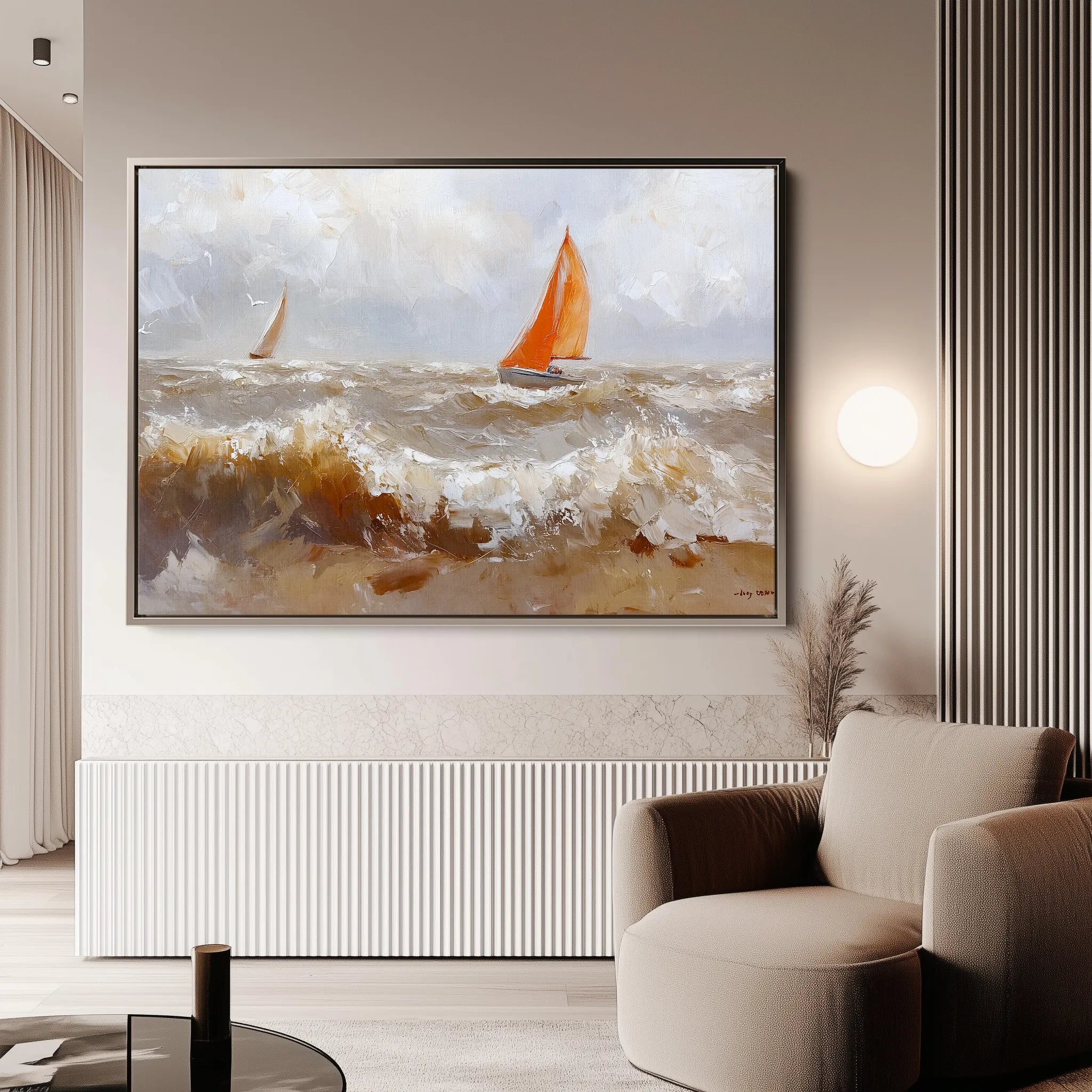Landscape 378 Canvas Art 18" x 24" / 45 x 60 cm / Black