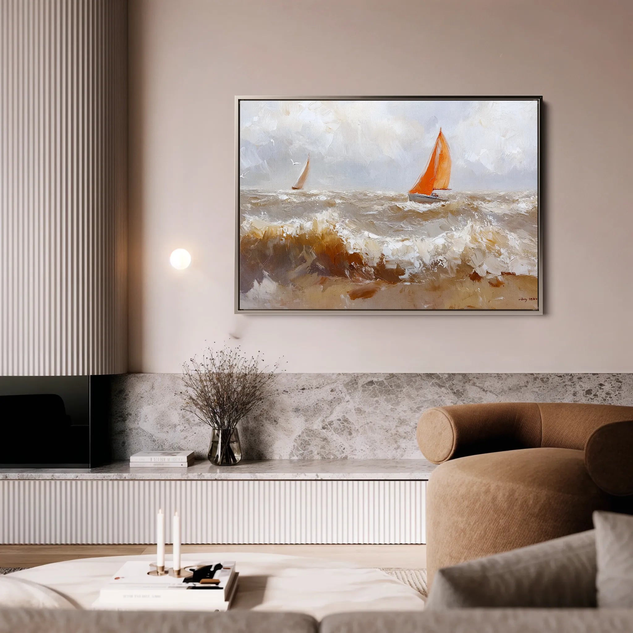 Landscape 378 Canvas Art 18" x 24" / 45 x 60 cm / Black
