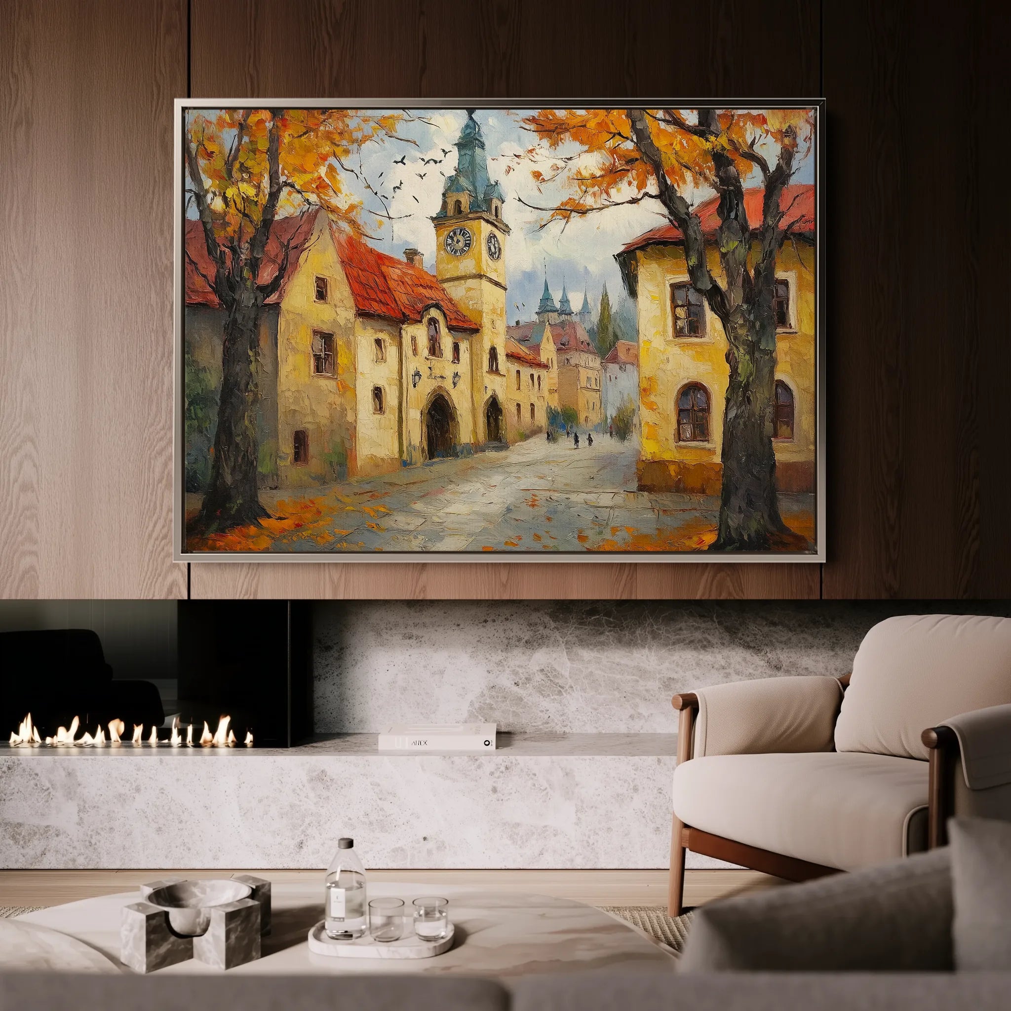 Landscape 381 Canvas Art 18" x 24" / 45 x 60 cm / Black