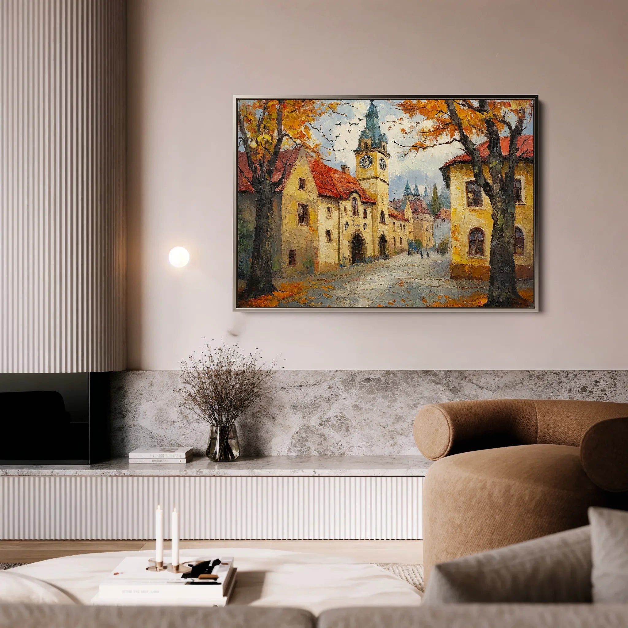 Landscape 381 Canvas Art 18" x 24" / 45 x 60 cm / Black