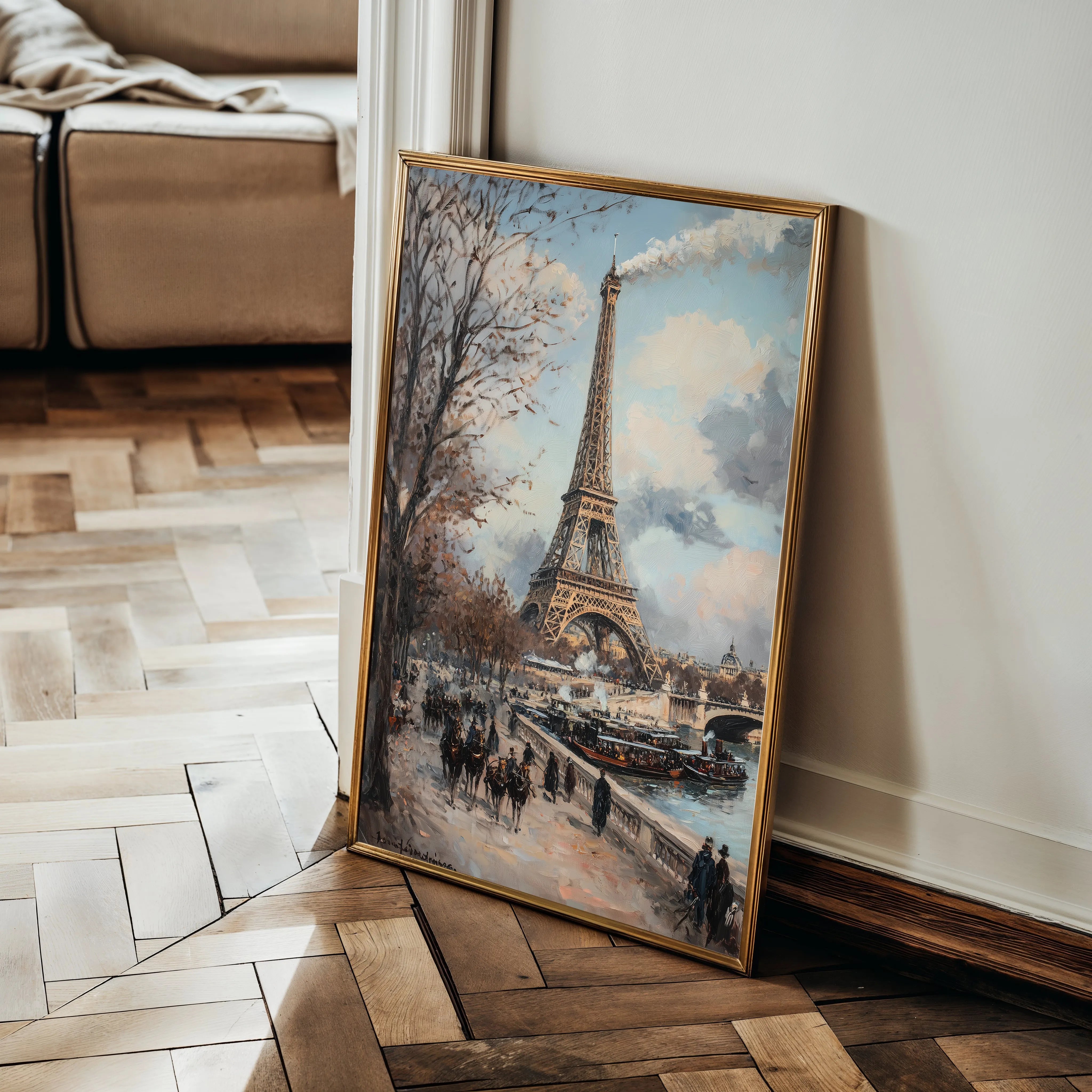 Landscape 383 Canvas Art 18" x 24" / 45 x 60 cm / Black