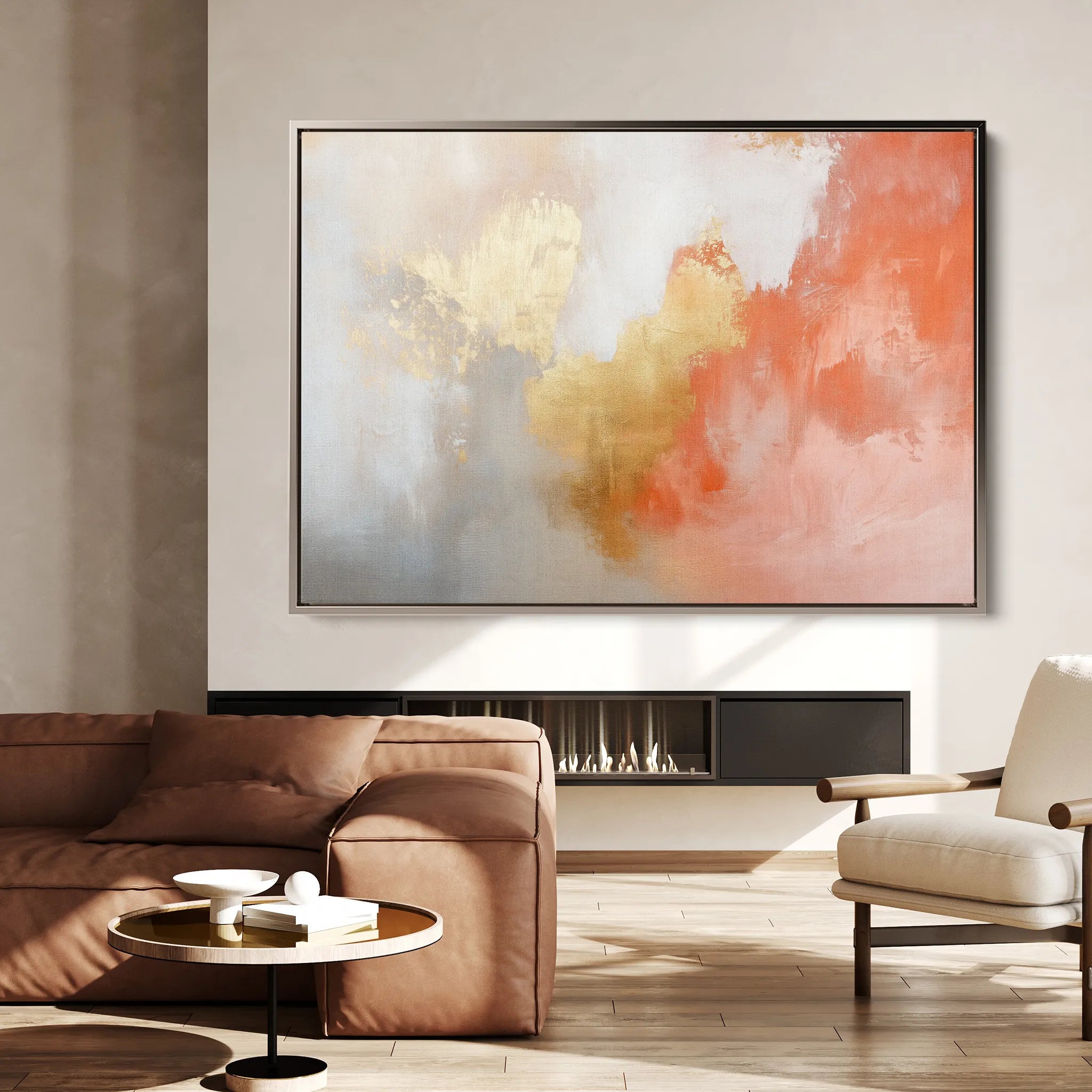 Abstract 386 Canvas Art 18" x 24" / 45 x 60 cm / Black