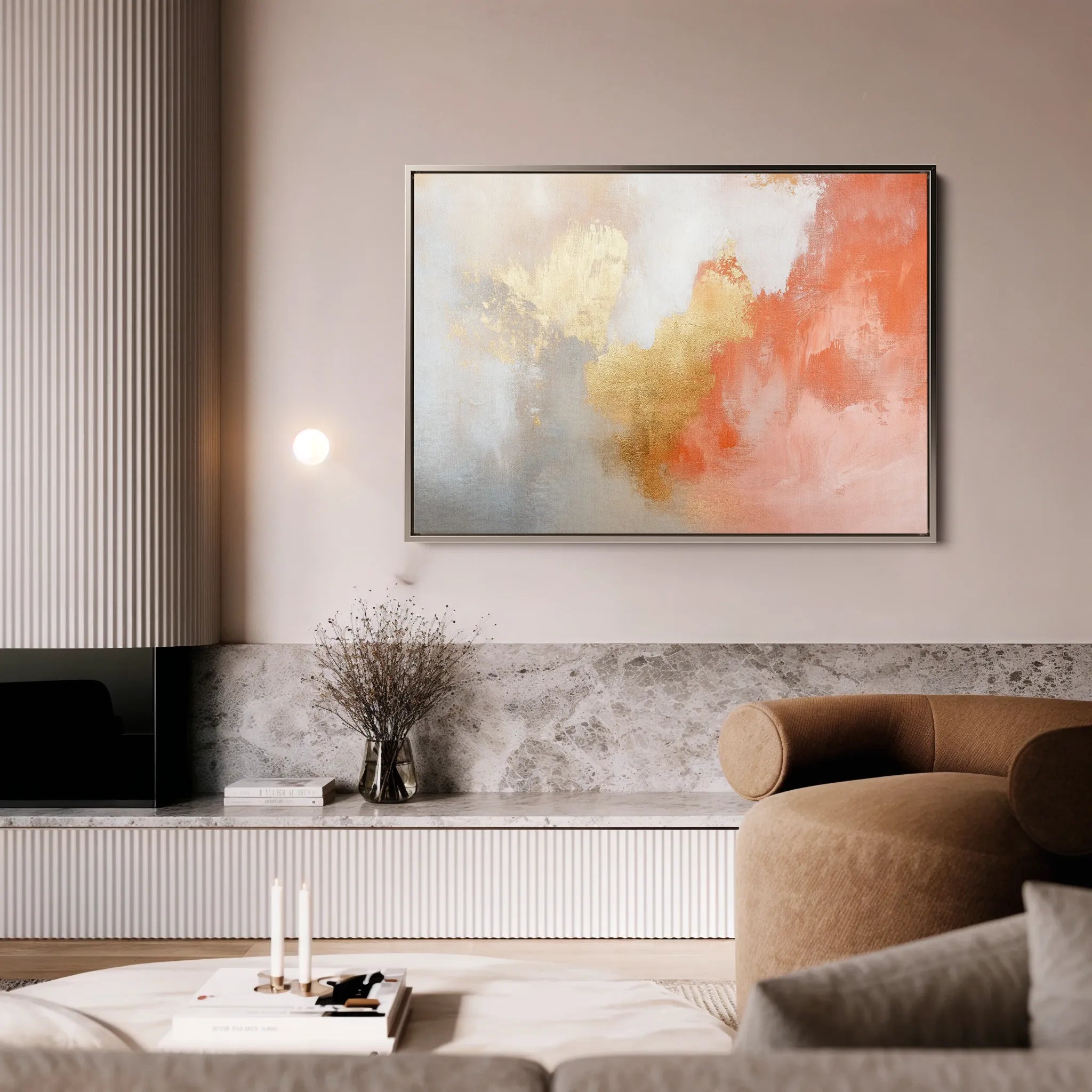 Abstract 386 Canvas Art 18" x 24" / 45 x 60 cm / Black