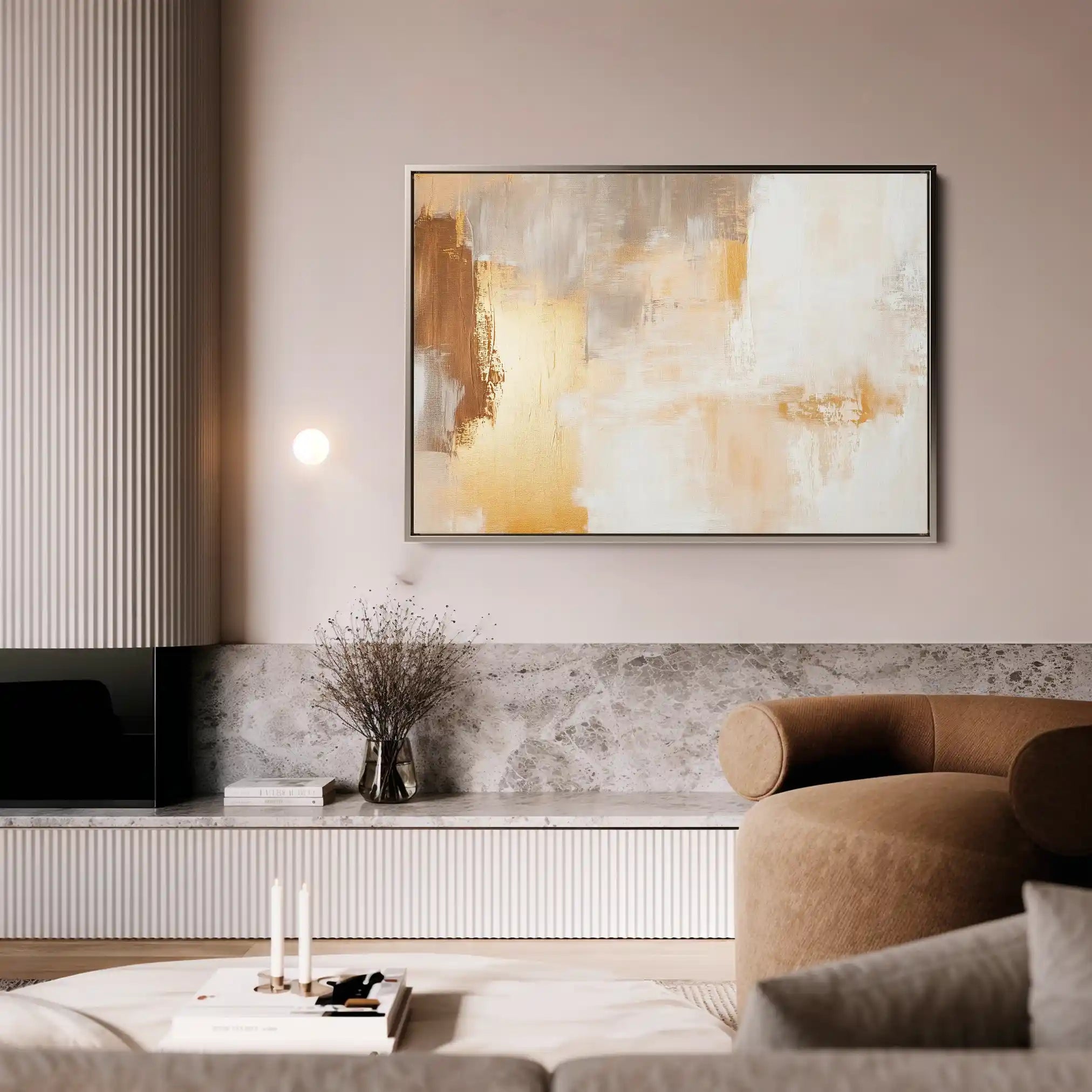Abstract 387 Canvas Art 18" x 24" / 45 x 60 cm / Black