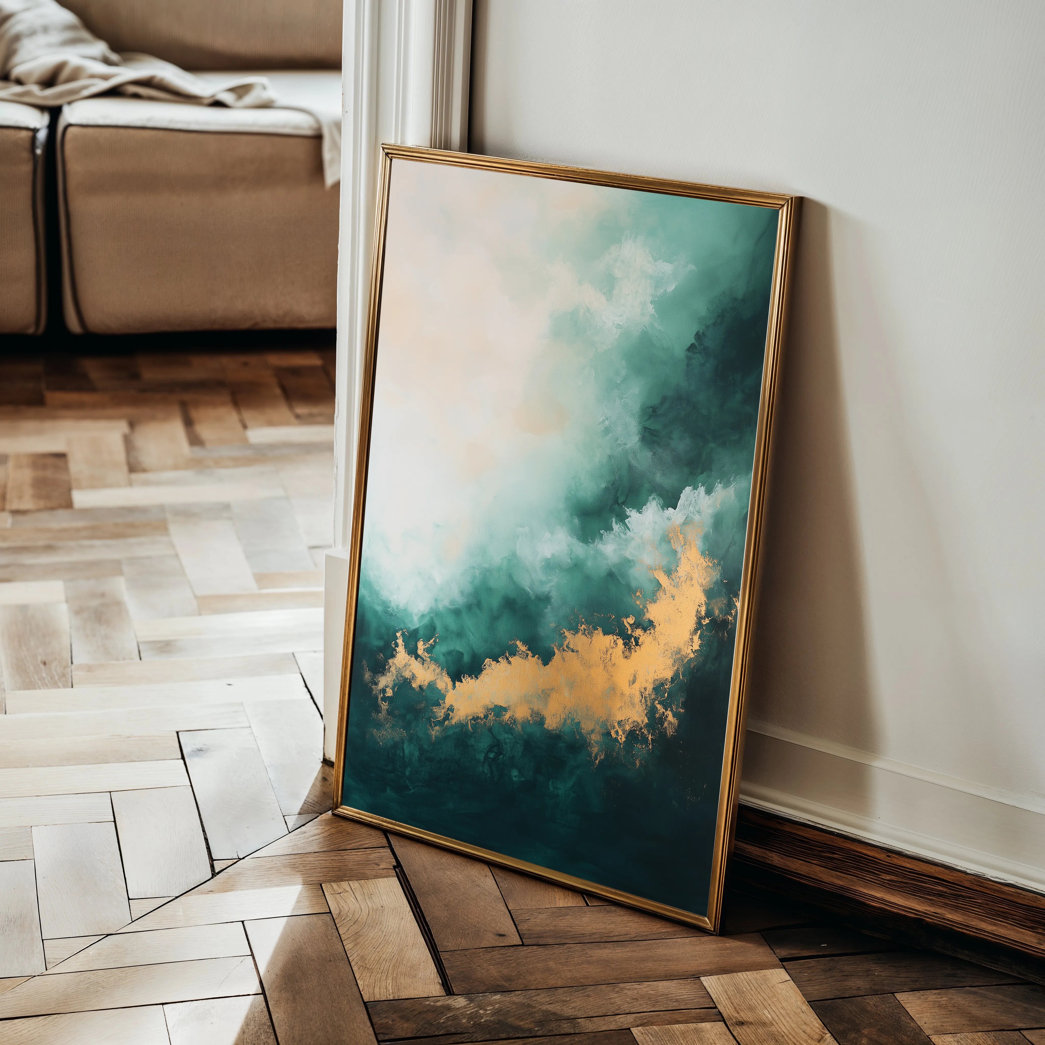 Abstract 393 Canvas Art 18" x 24" / 45 x 60 cm / Black