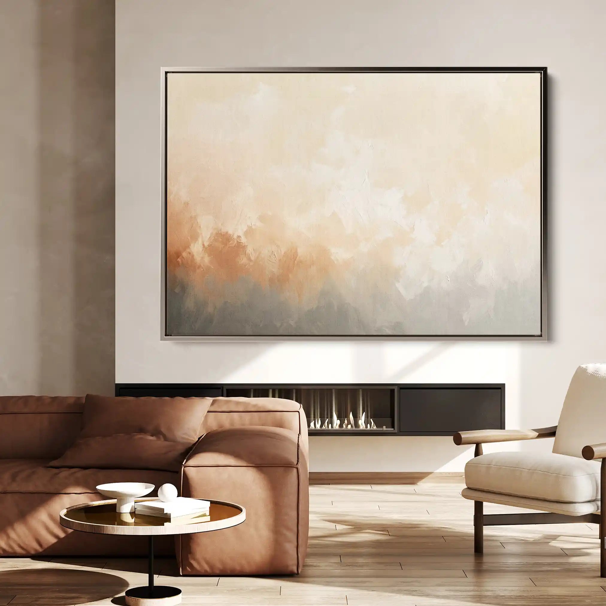 Abstract 396 Canvas Art 18" x 24" / 45 x 60 cm / Black