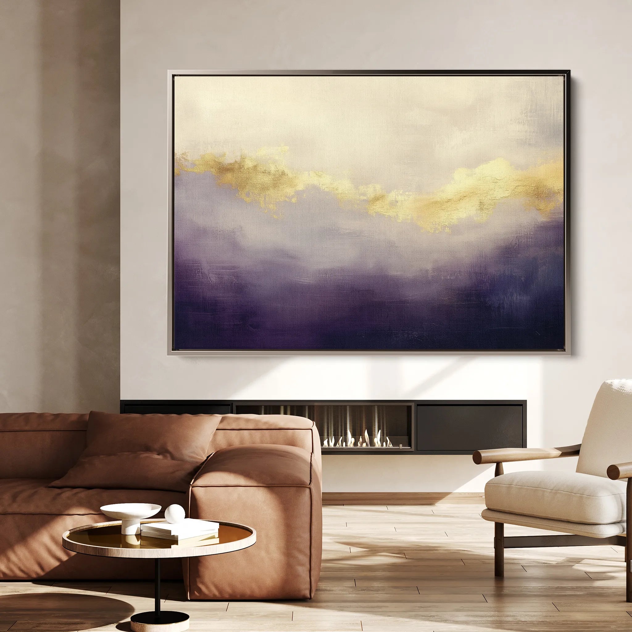Abstract 401 Canvas Art 18" x 24" / 45 x 60 cm / Black