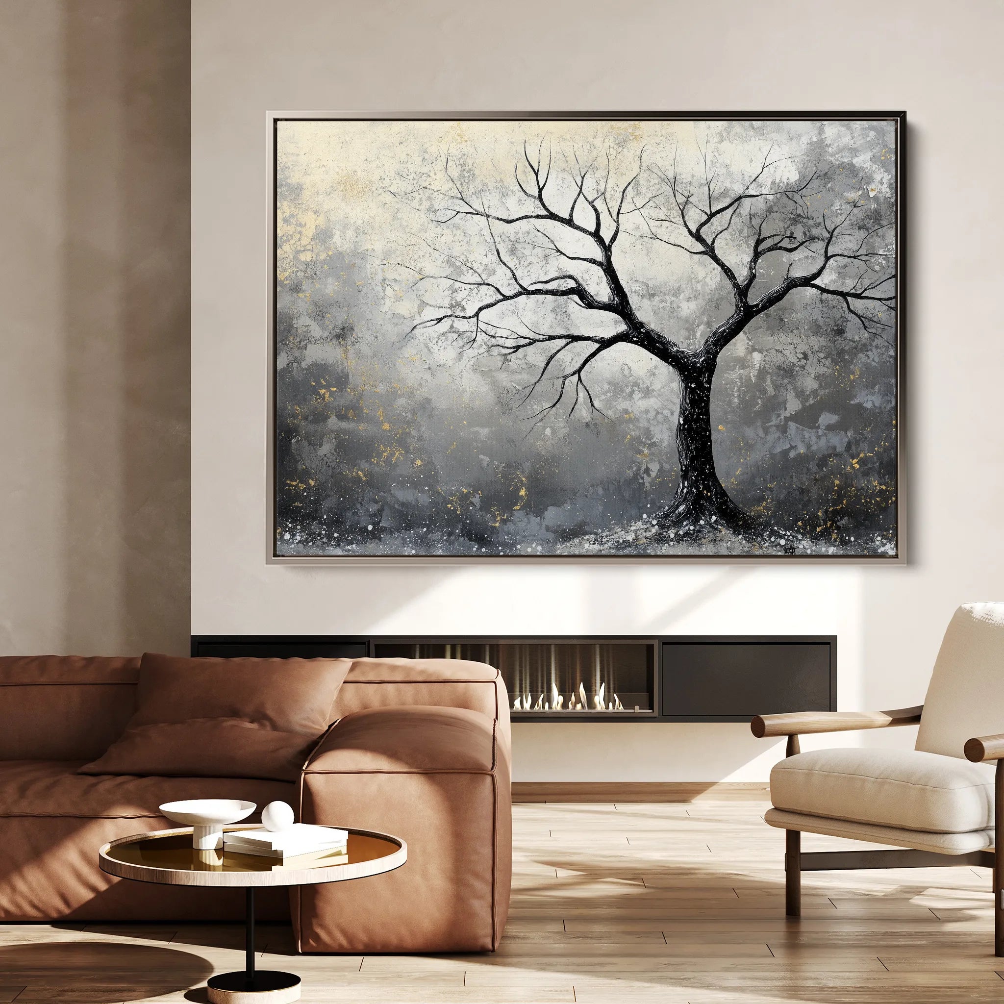 Landscape 404 Canvas Art 18" x 24" / 45 x 60 cm / Black