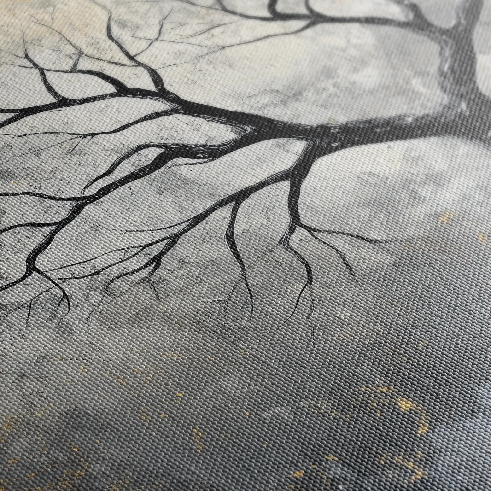 Landscape 404 Canvas Art 18" x 24" / 45 x 60 cm / Black