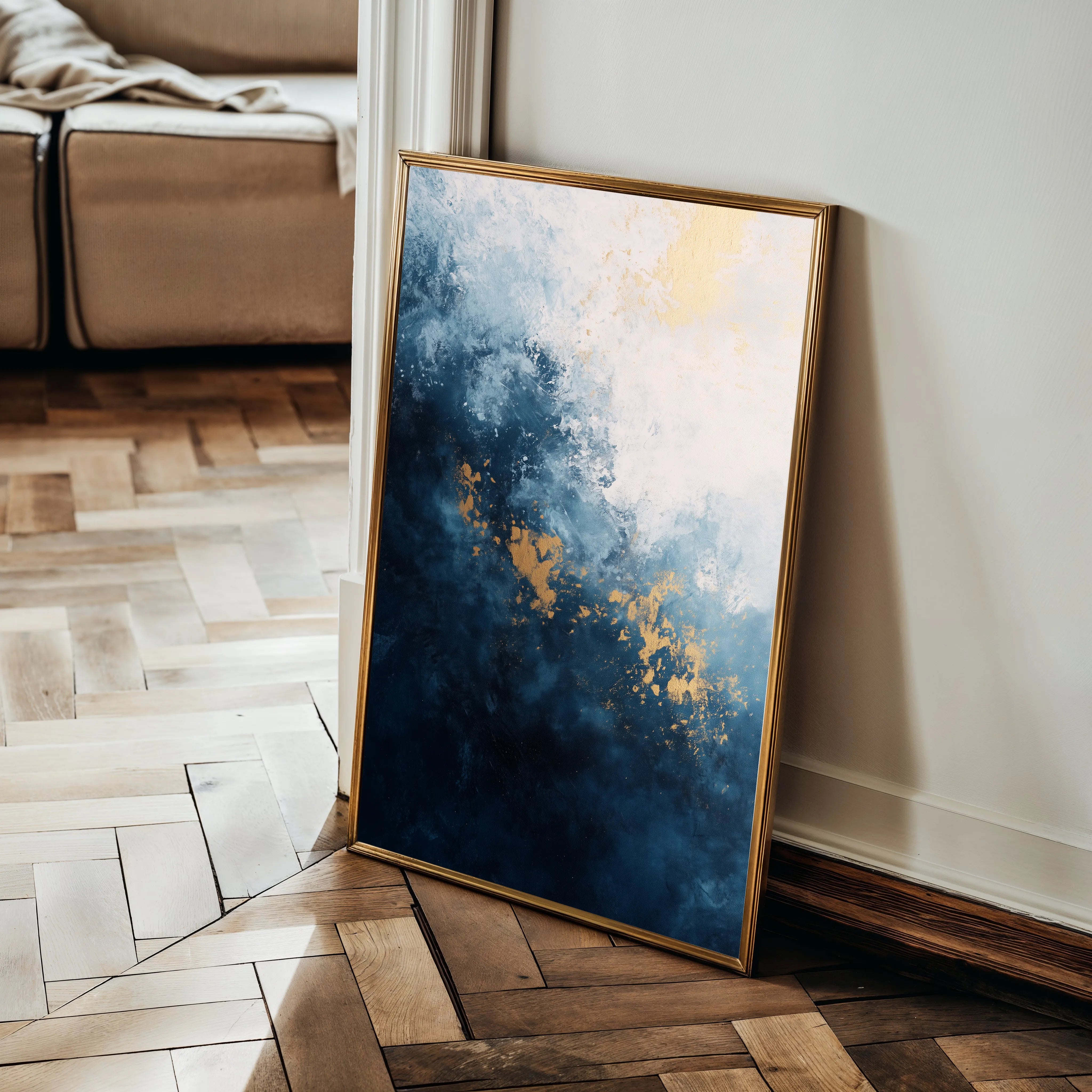 Abstract 405 Canvas Art 18" x 24" / 45 x 60 cm / Black