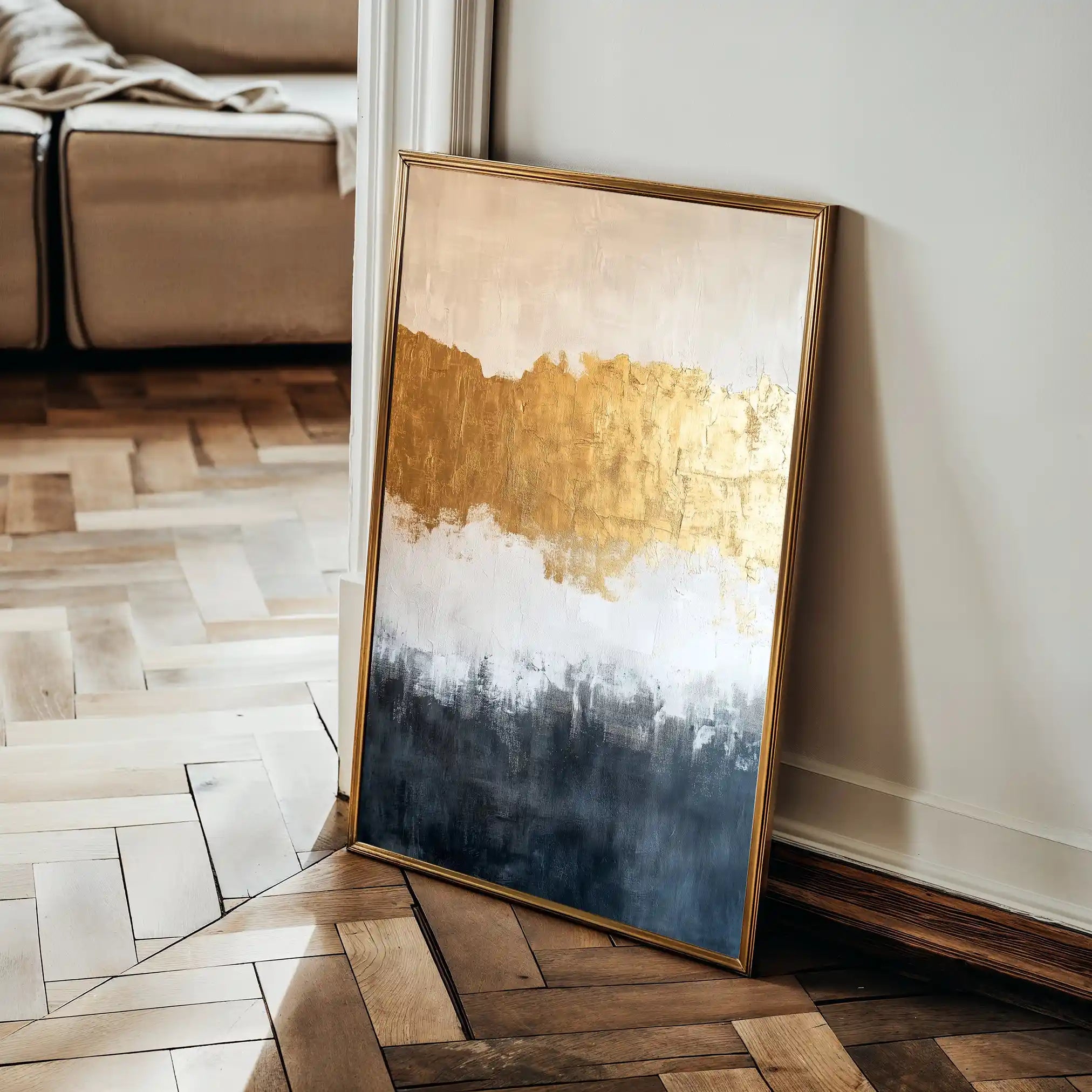 Abstract 407 Canvas Art 18" x 24" / 45 x 60 cm / Black