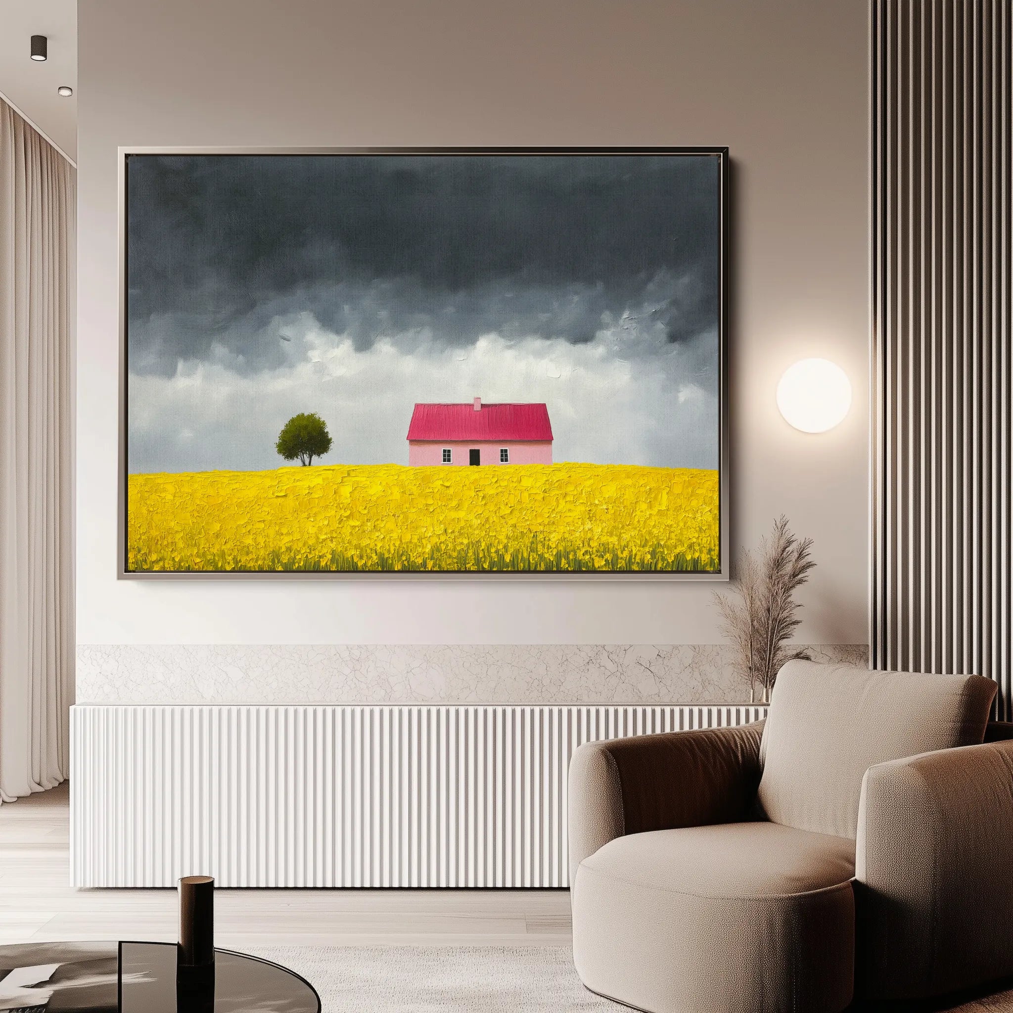 Landscape 412 Canvas Art 18" x 24" / 45 x 60 cm / Black