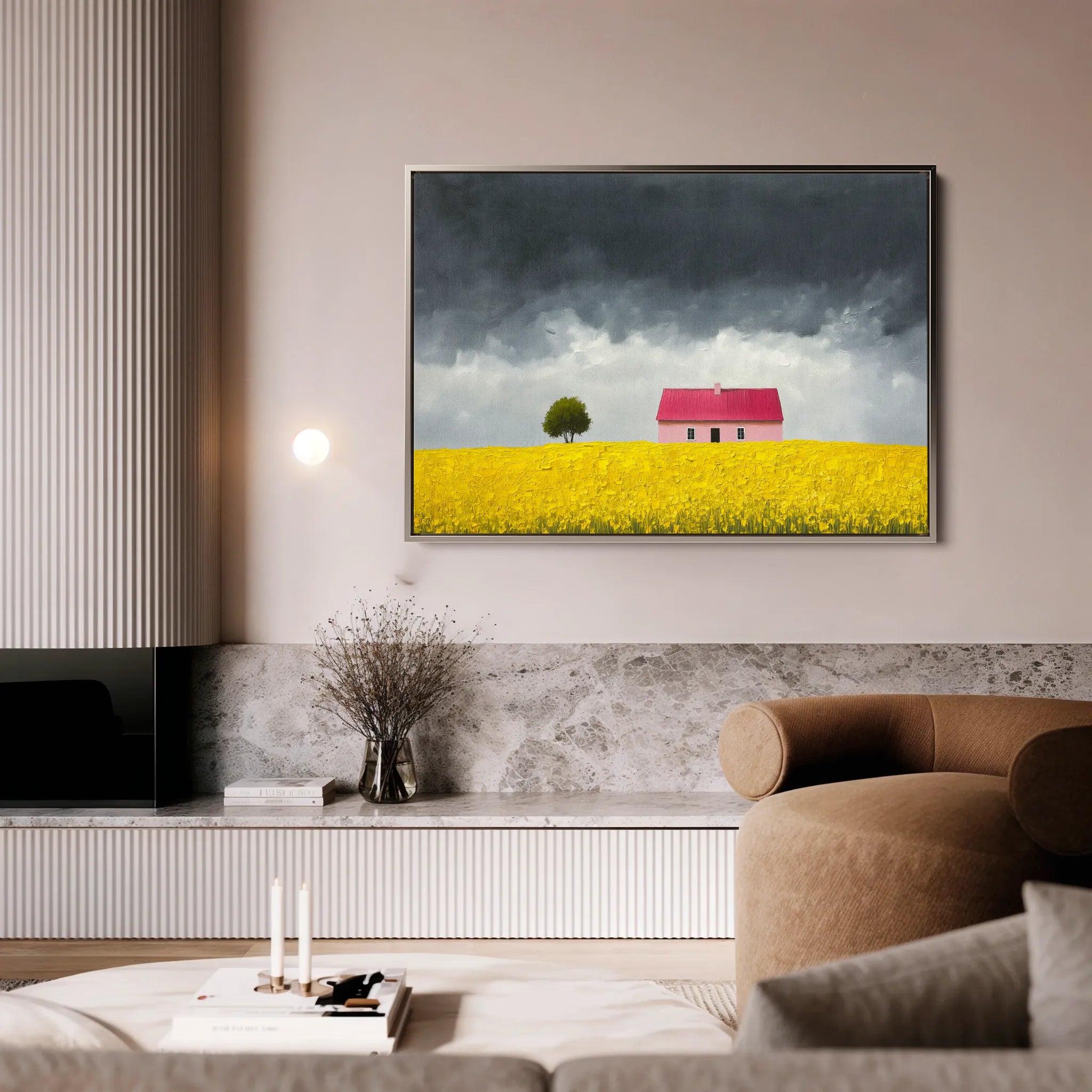 Landscape 412 Canvas Art 18" x 24" / 45 x 60 cm / Black