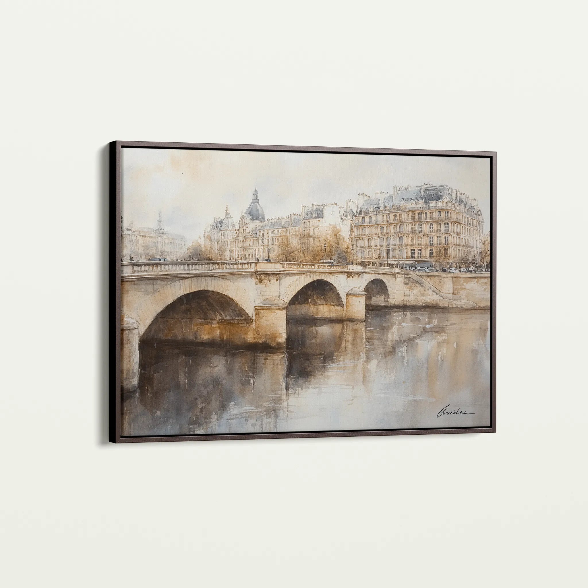Landscape 414 Canvas Art 18" x 24" / 45 x 60 cm / Black
