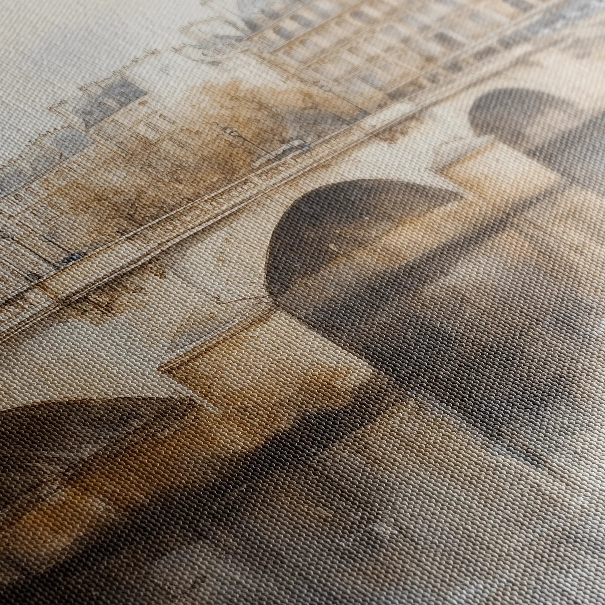 Landscape 414 Canvas Art 18" x 24" / 45 x 60 cm / Black