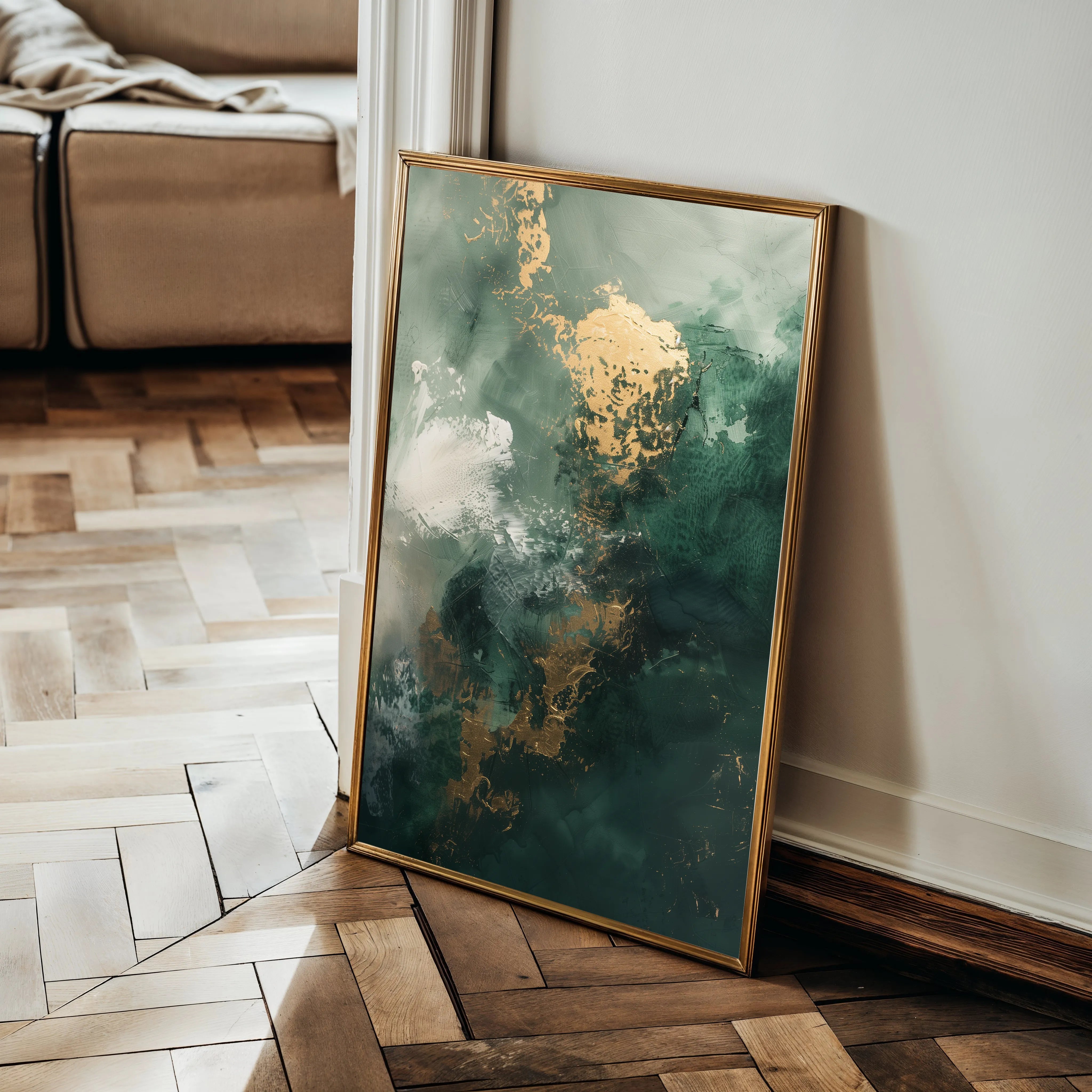 Abstract 415 Canvas Art 18" x 24" / 45 x 60 cm / Black