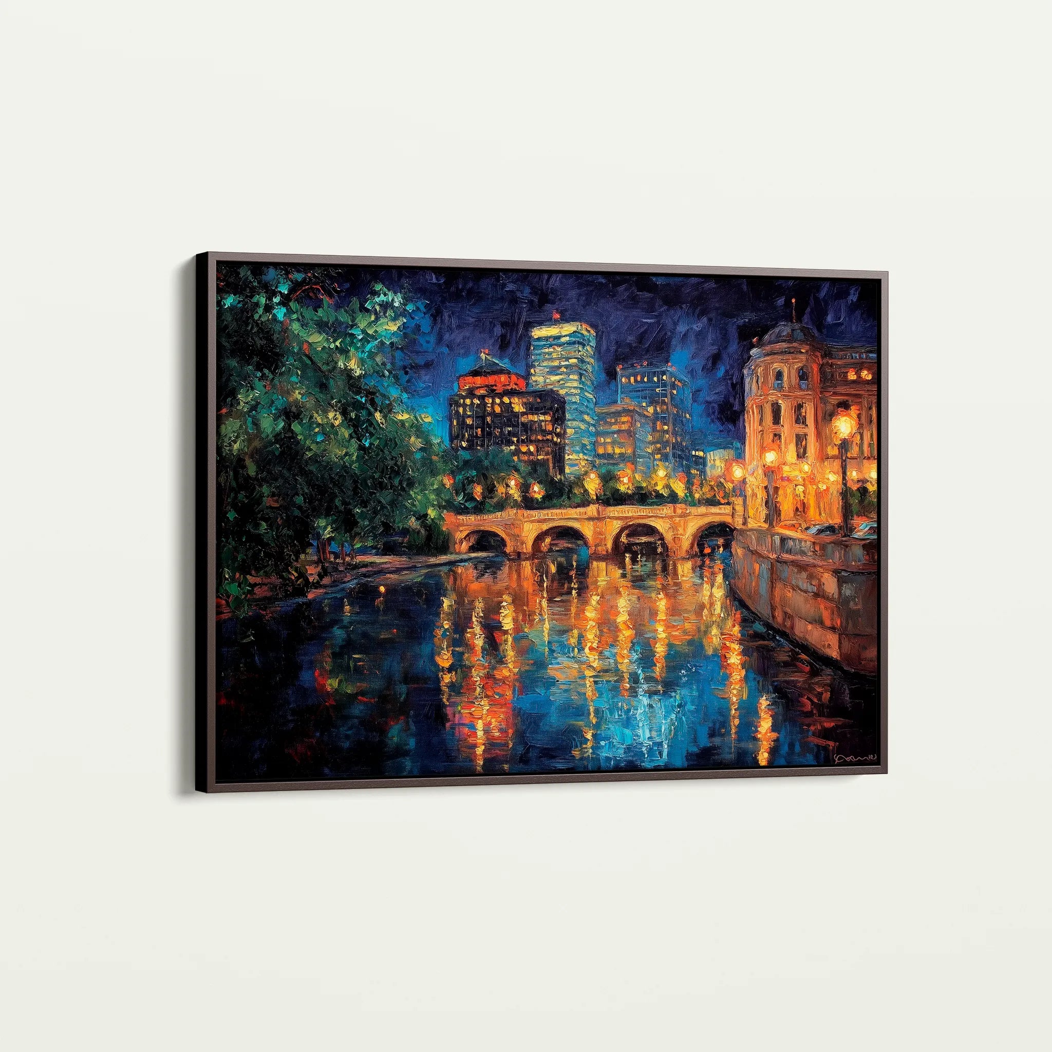 Landscape 415 Canvas Art 18" x 24" / 45 x 60 cm / Black