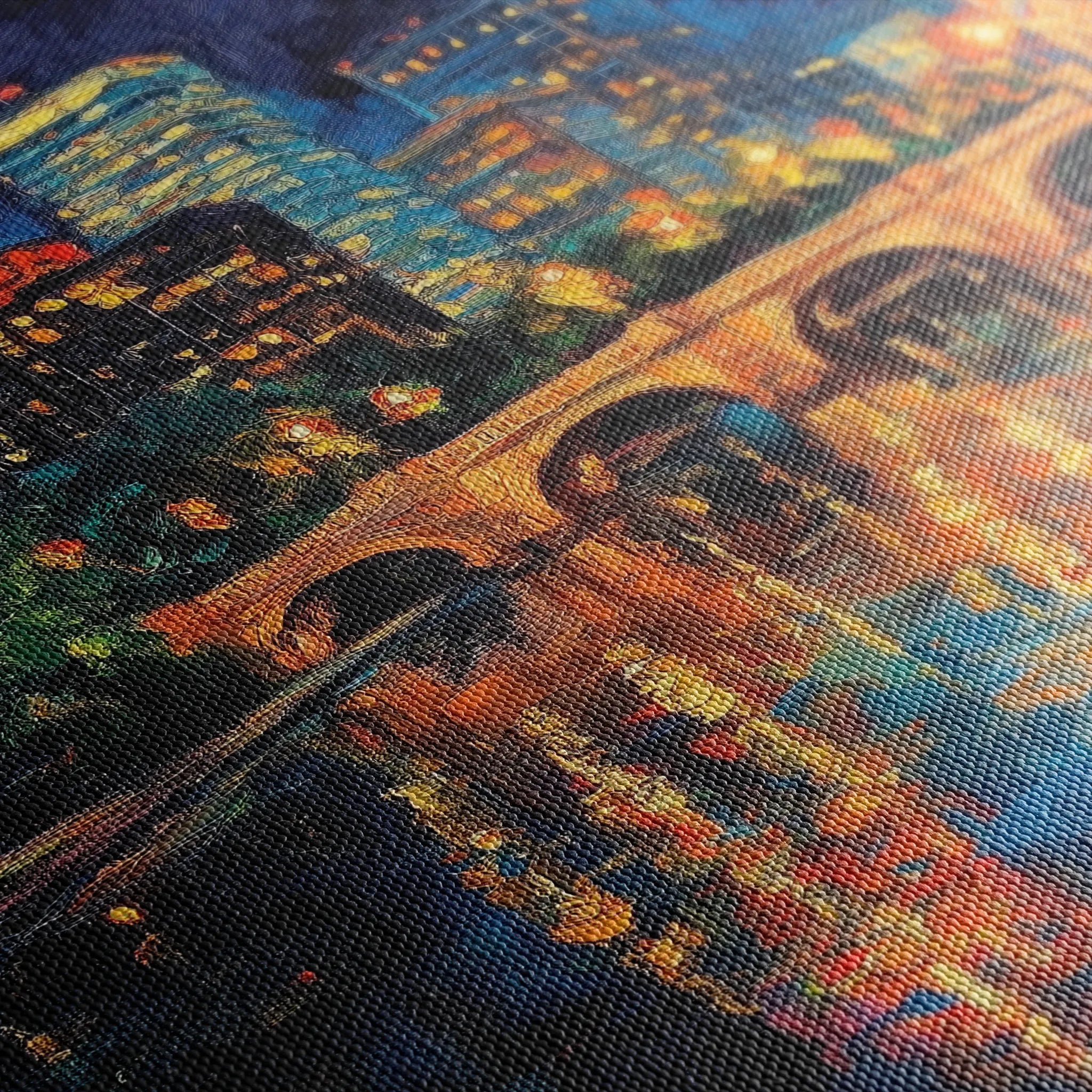 Landscape 415 Canvas Art 18" x 24" / 45 x 60 cm / Black
