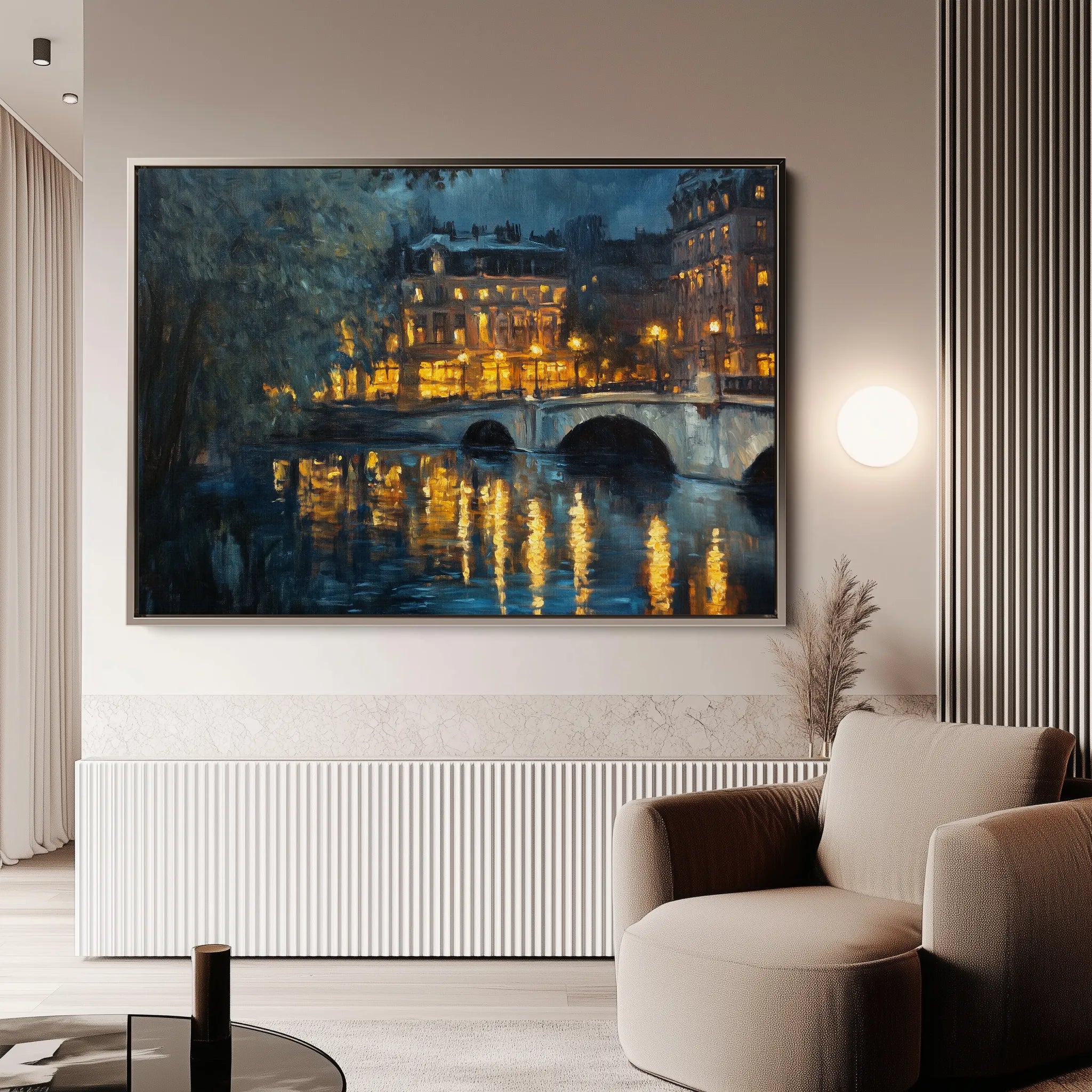 Landscape 416 Canvas Art 18" x 24" / 45 x 60 cm / Black