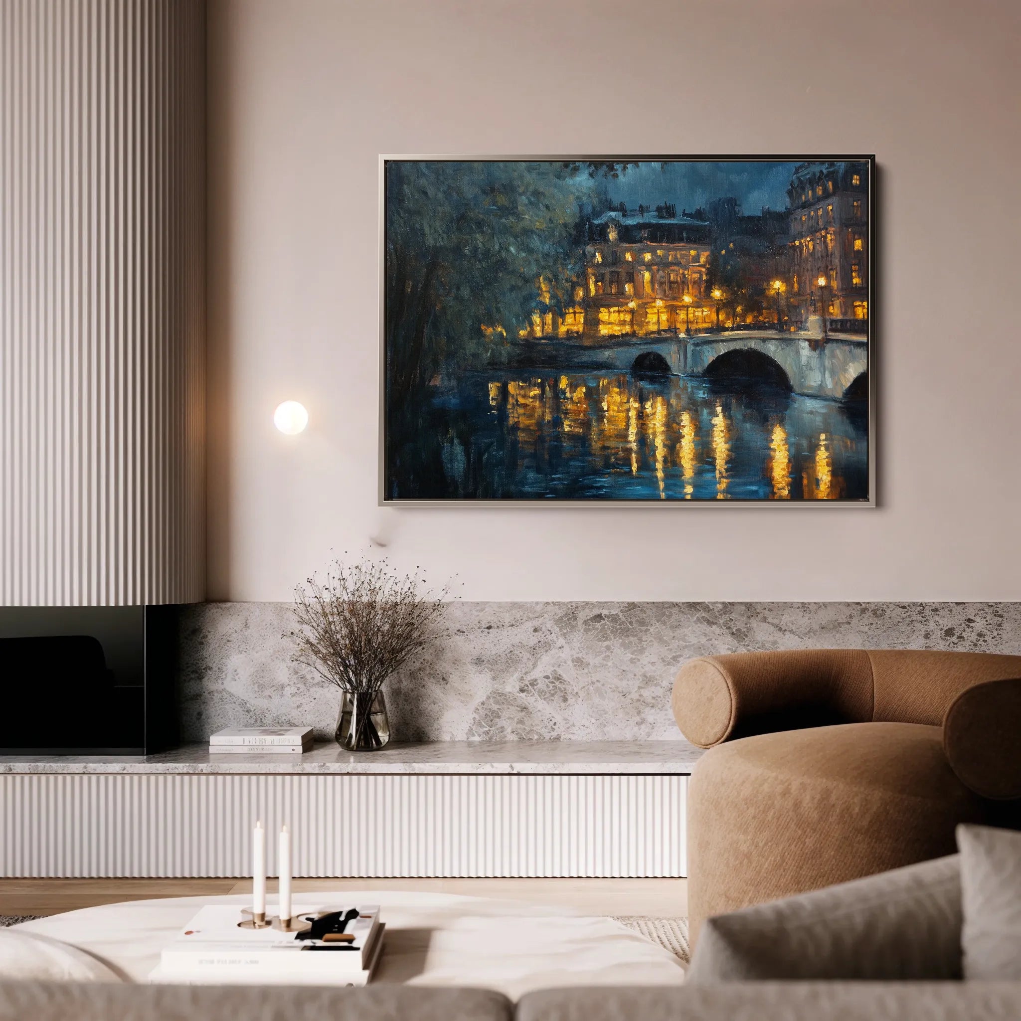 Landscape 416 Canvas Art 18" x 24" / 45 x 60 cm / Black