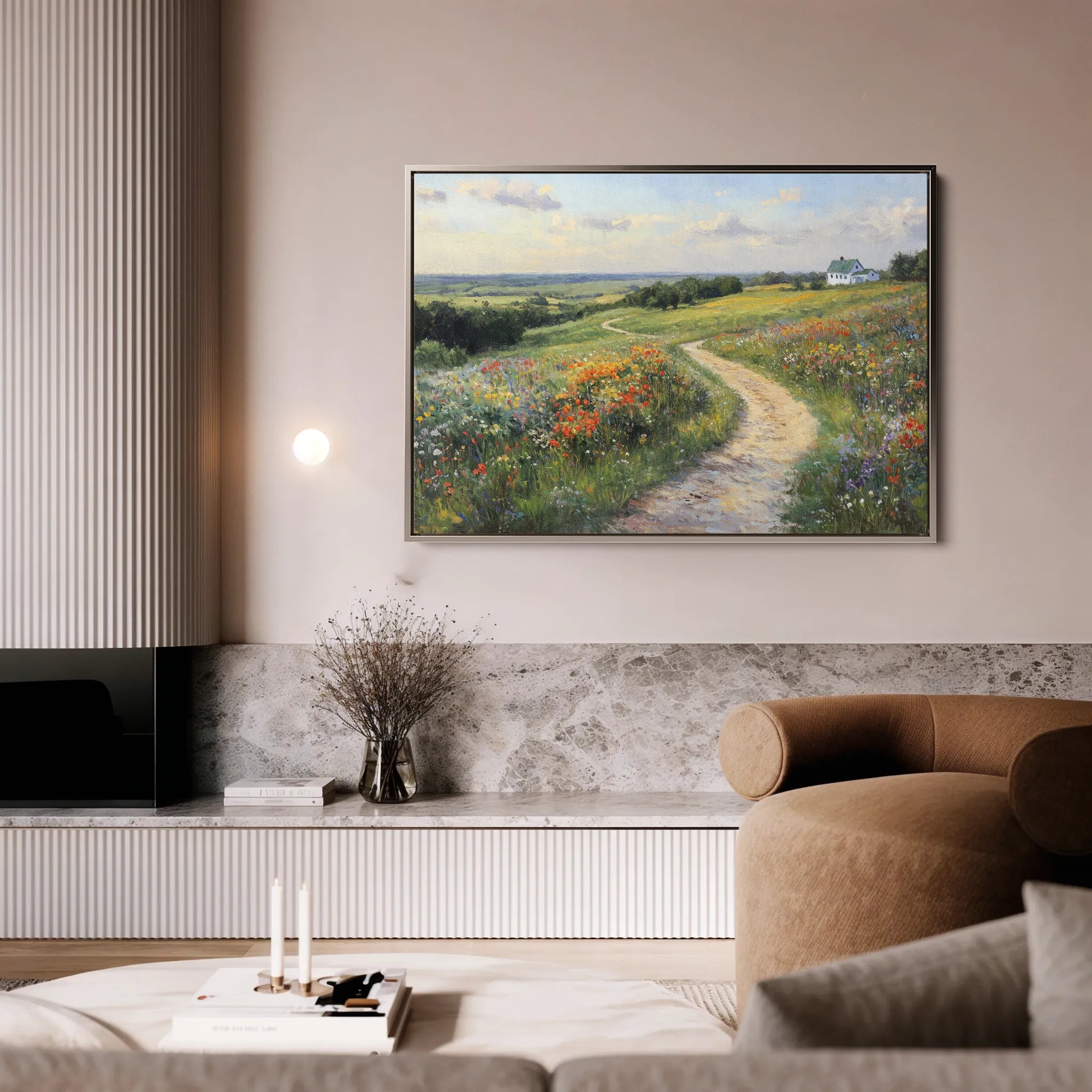 Landscape 417 Canvas Art 18" x 24" / 45 x 60 cm / Black