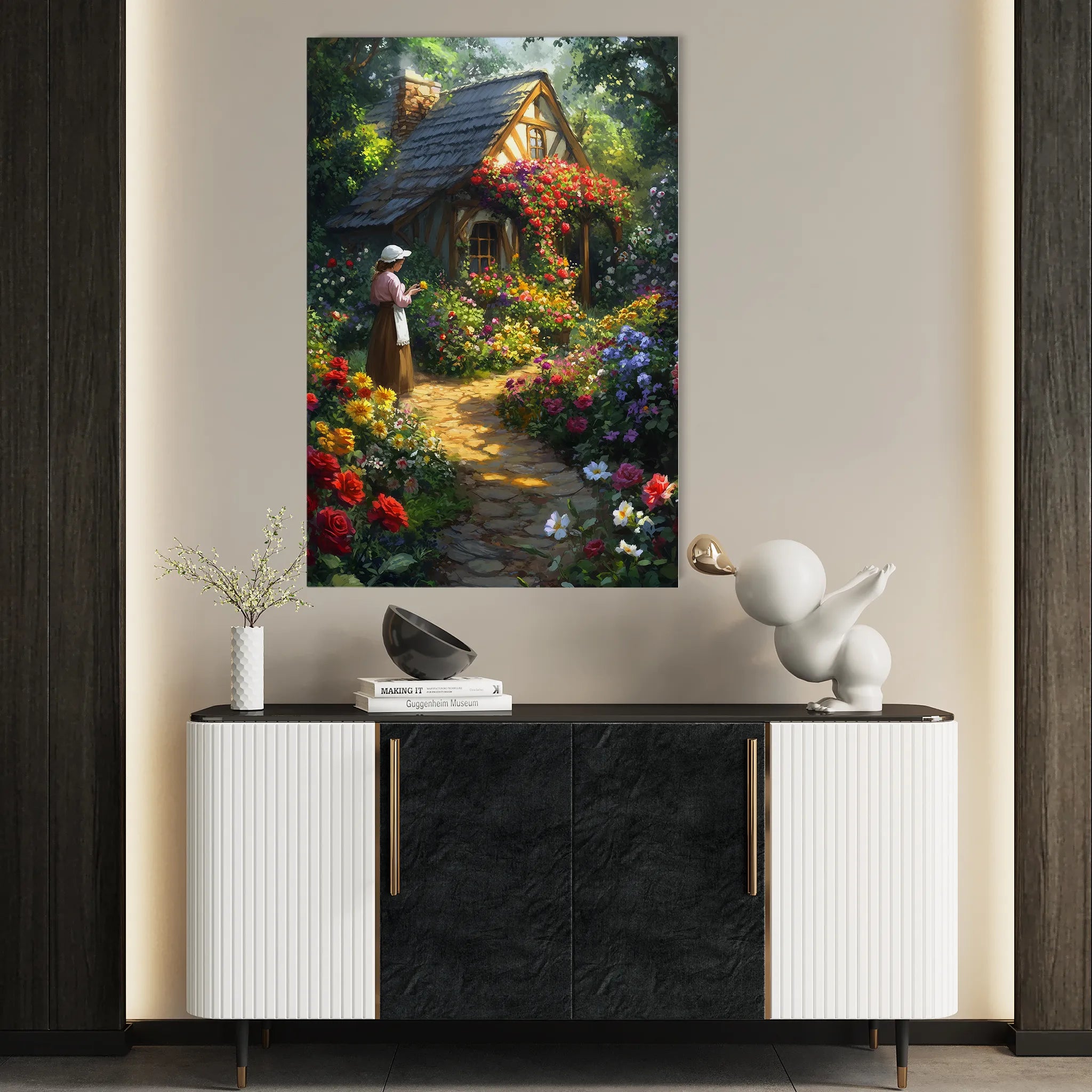 Landscape 418 Canvas Art 18" x 24" / 45 x 60 cm / Black