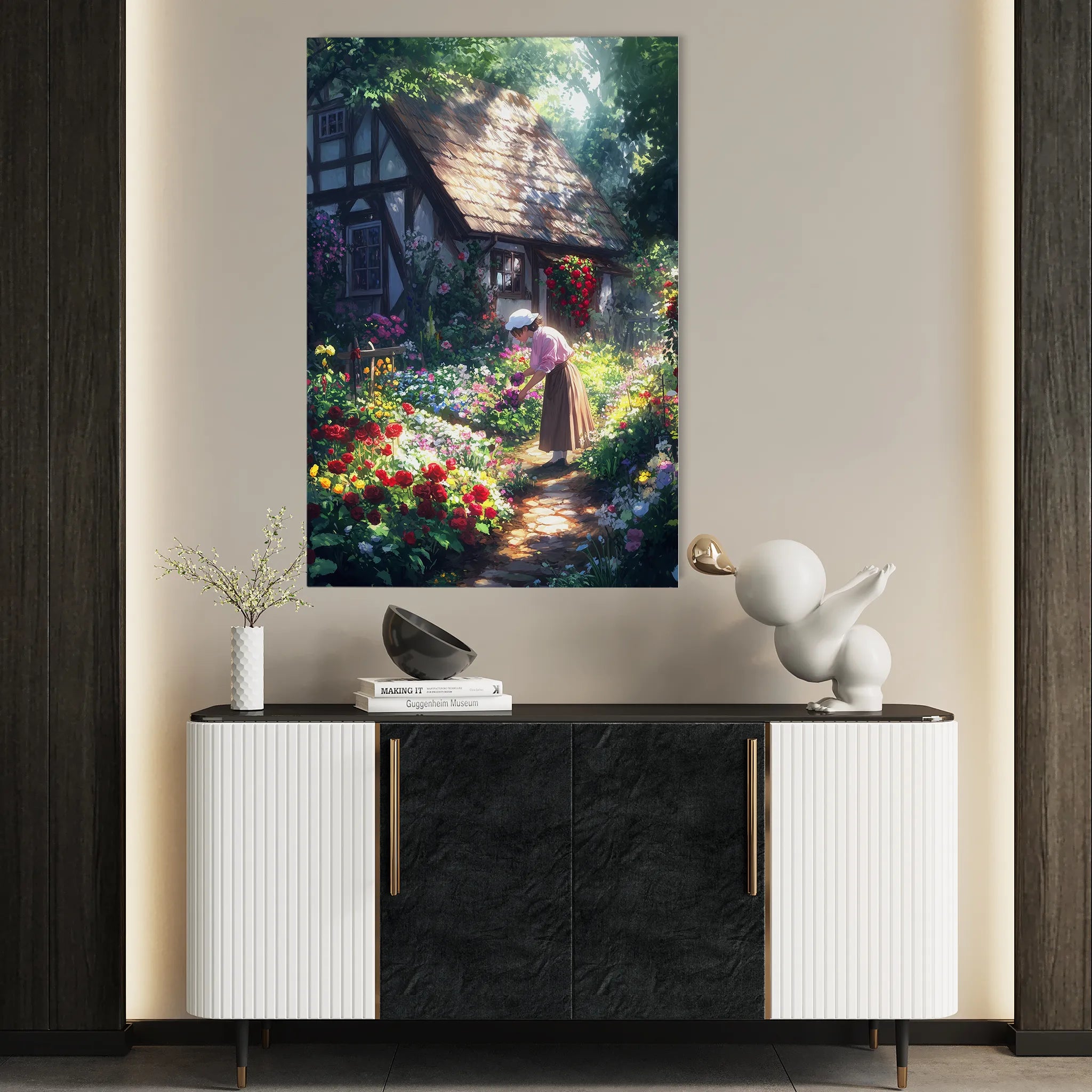 Landscape 419 Canvas Art 18" x 24" / 45 x 60 cm / Black