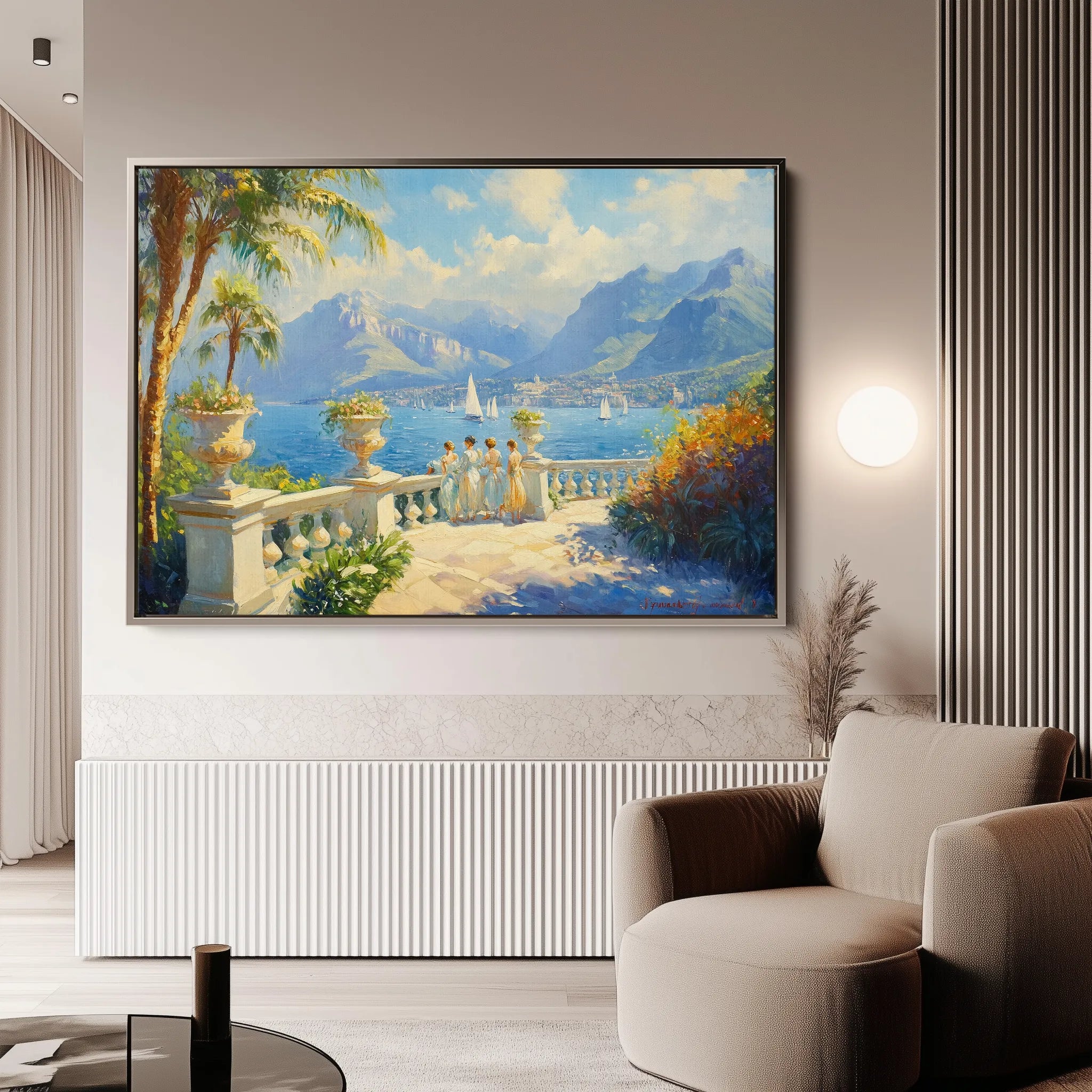 Landscape 421 Canvas Art 18" x 24" / 45 x 60 cm / Black