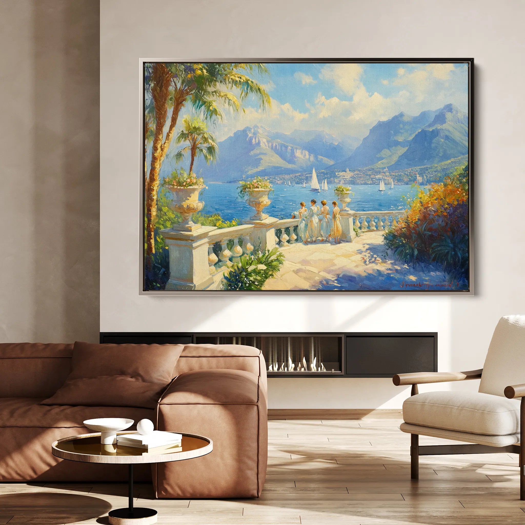 Landscape 421 Canvas Art 18" x 24" / 45 x 60 cm / Black