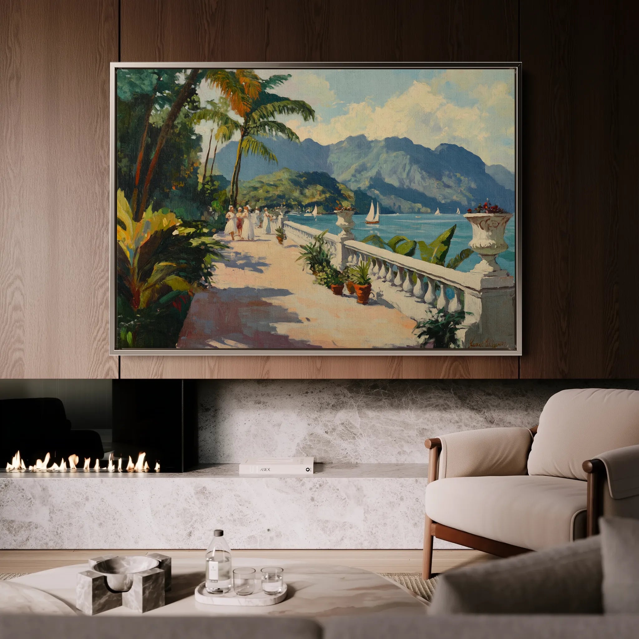 Landscape 422 Canvas Art 18" x 24" / 45 x 60 cm / Black